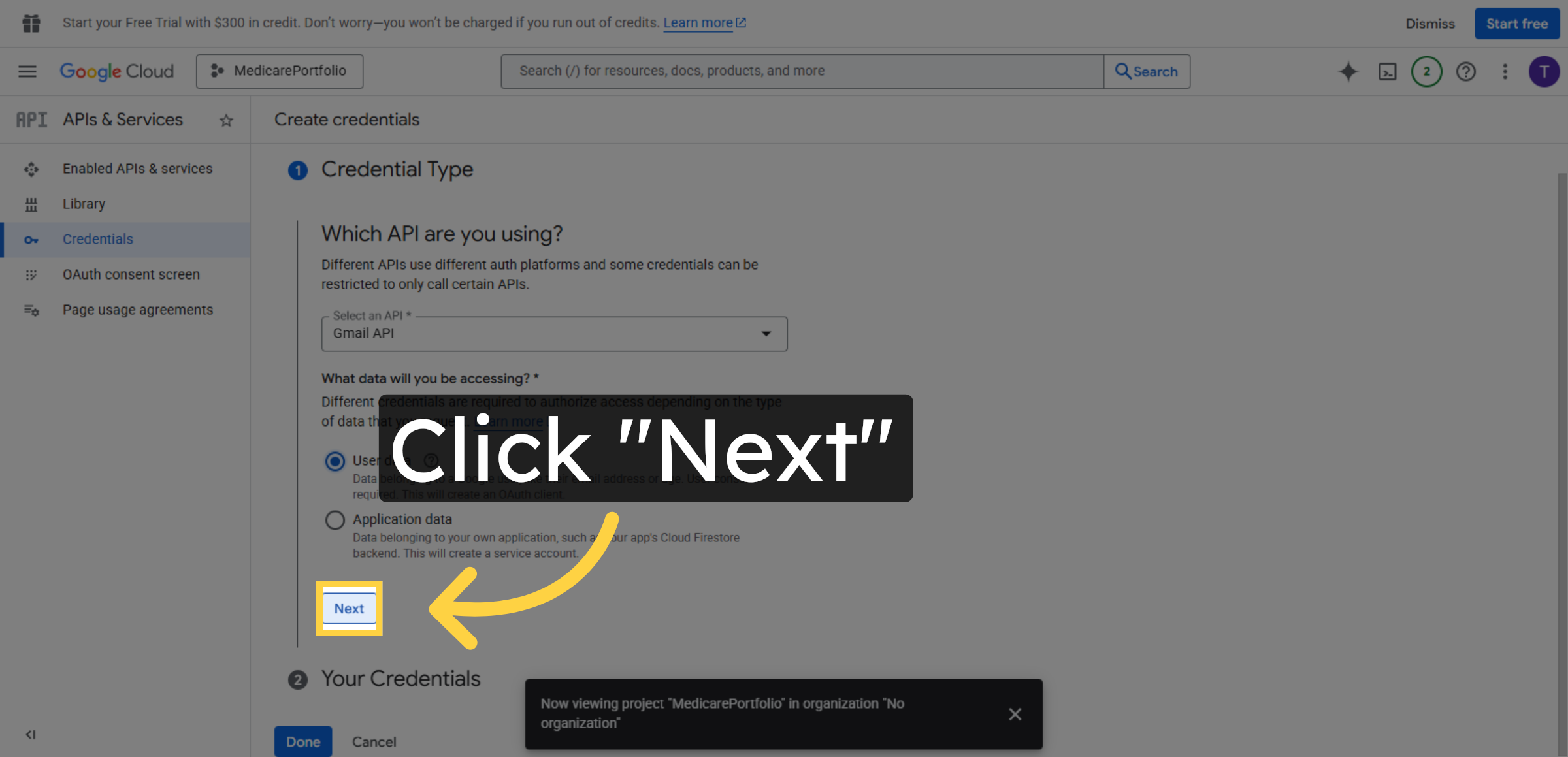Proceed to Next Step