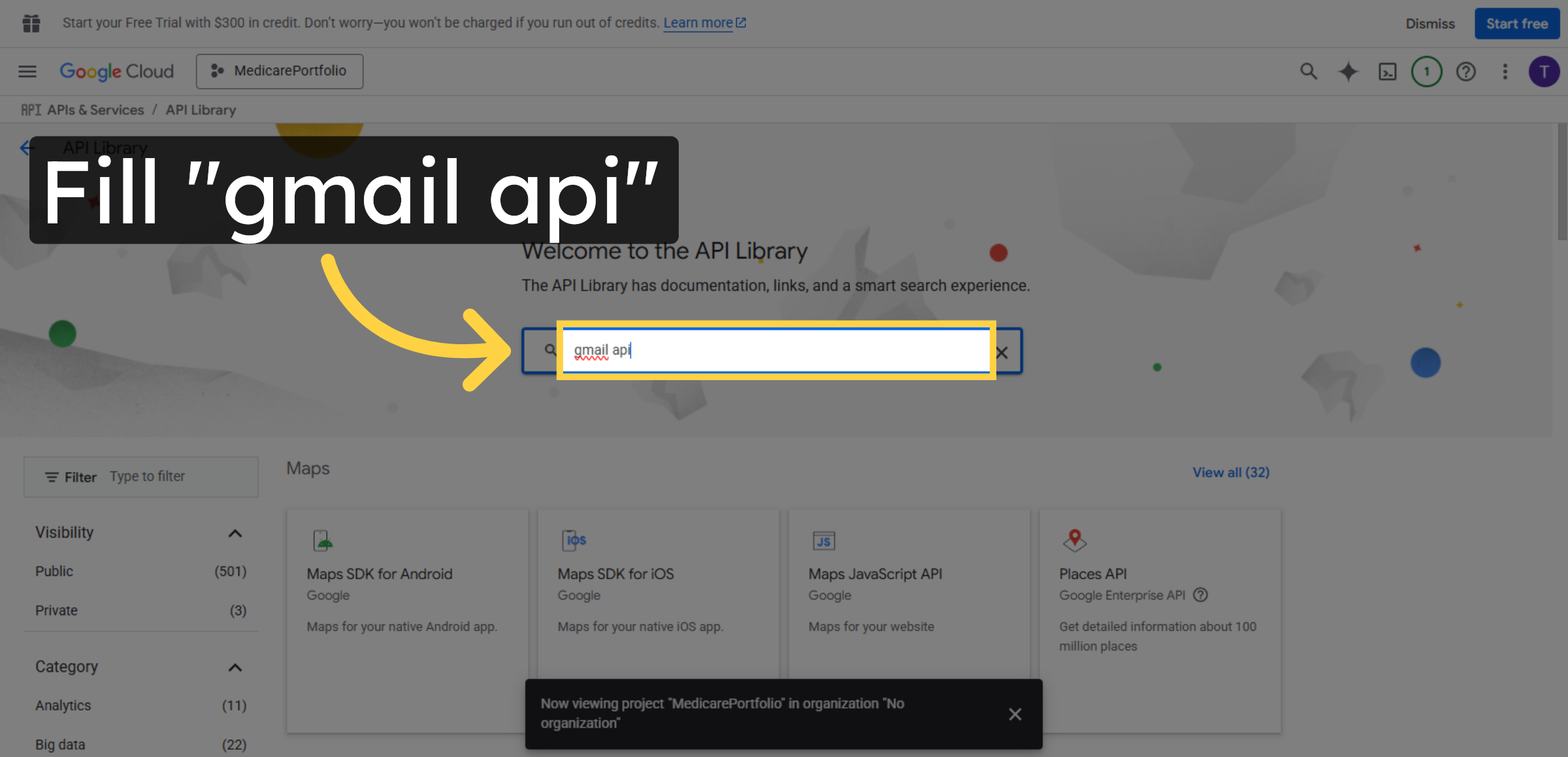 Search Gmail APIS