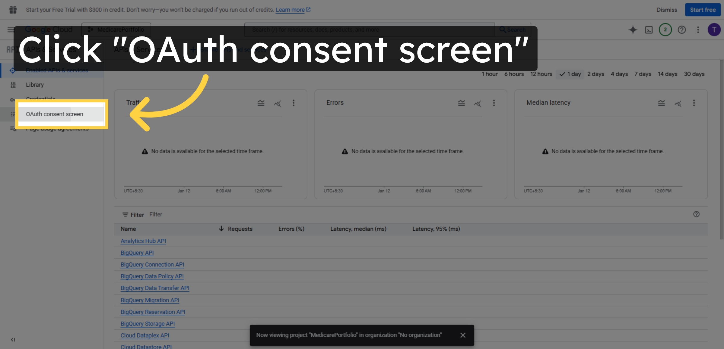 Return to OAuth Consent Screen