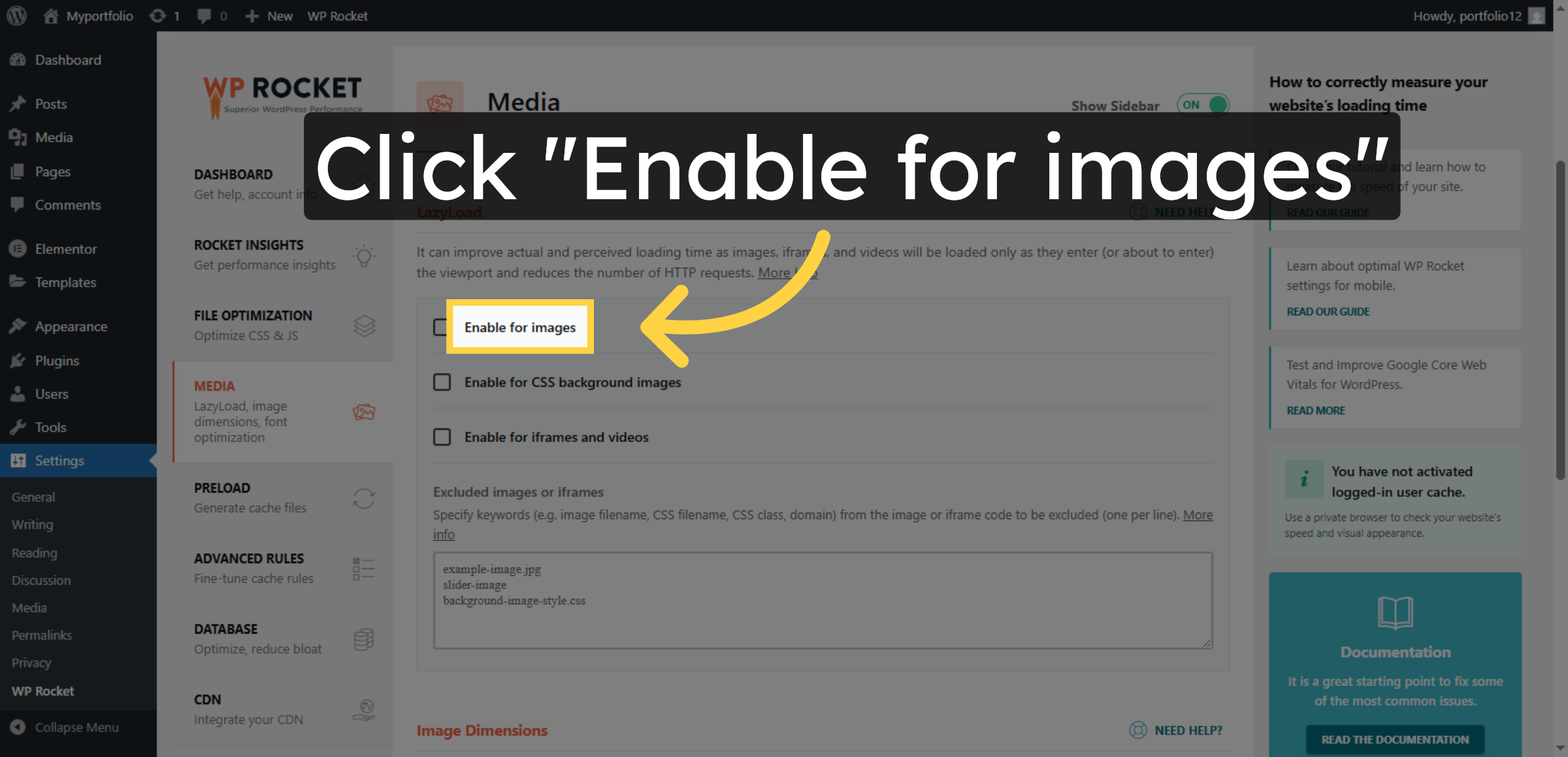 Enable LazyLoad for Images