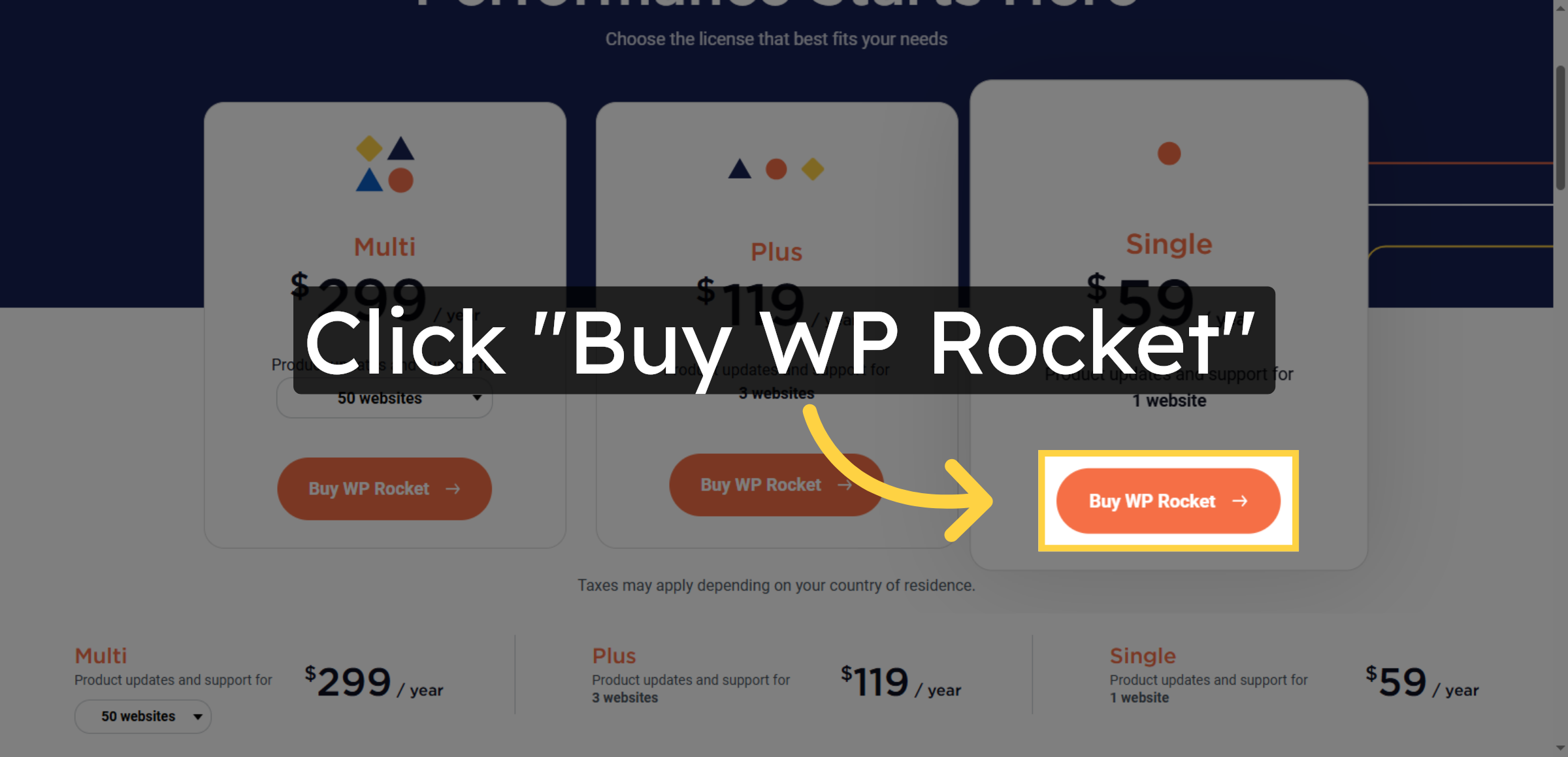 Proceed to Buy WP Rocket
