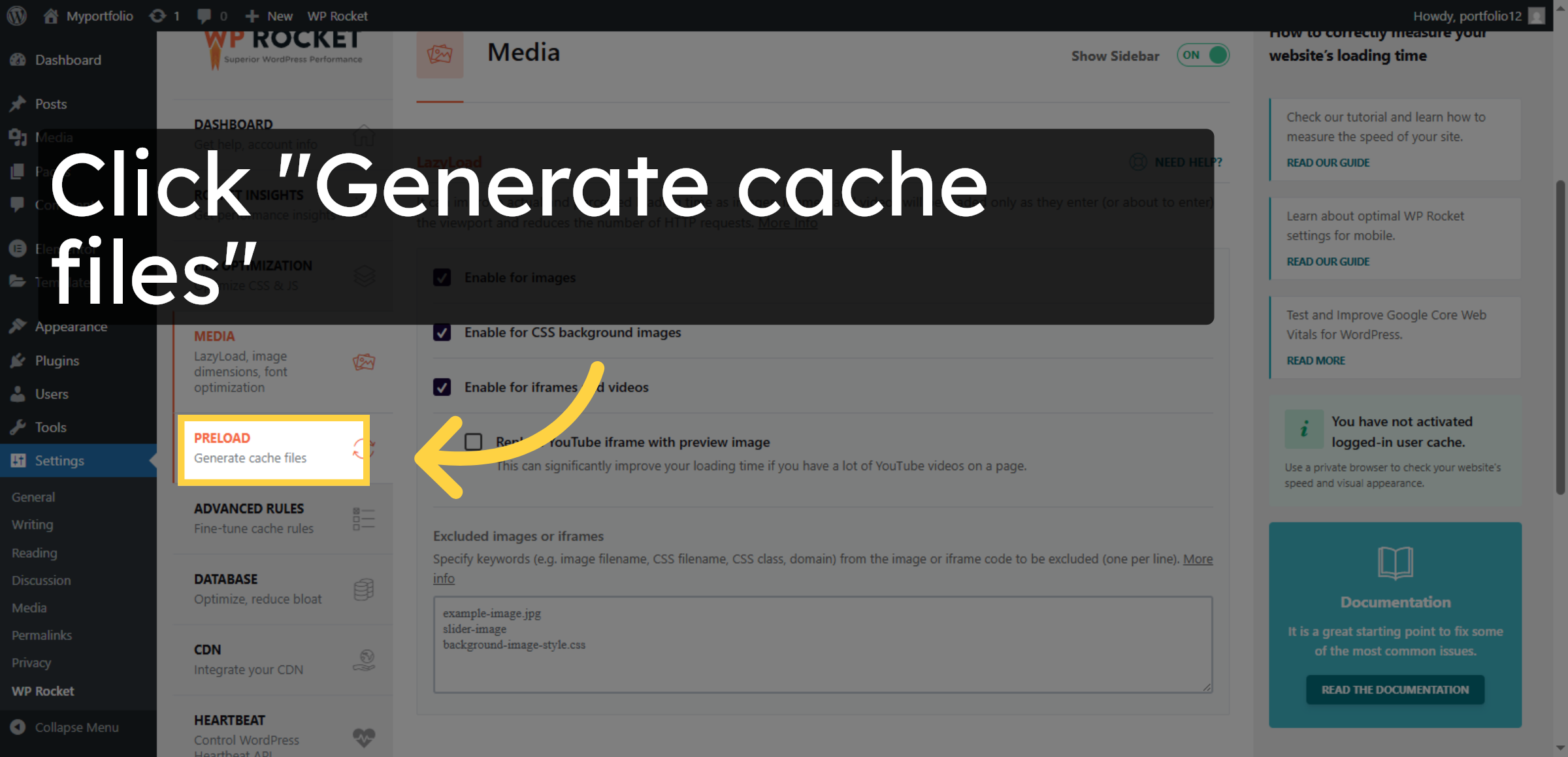 Generate Cache Files
