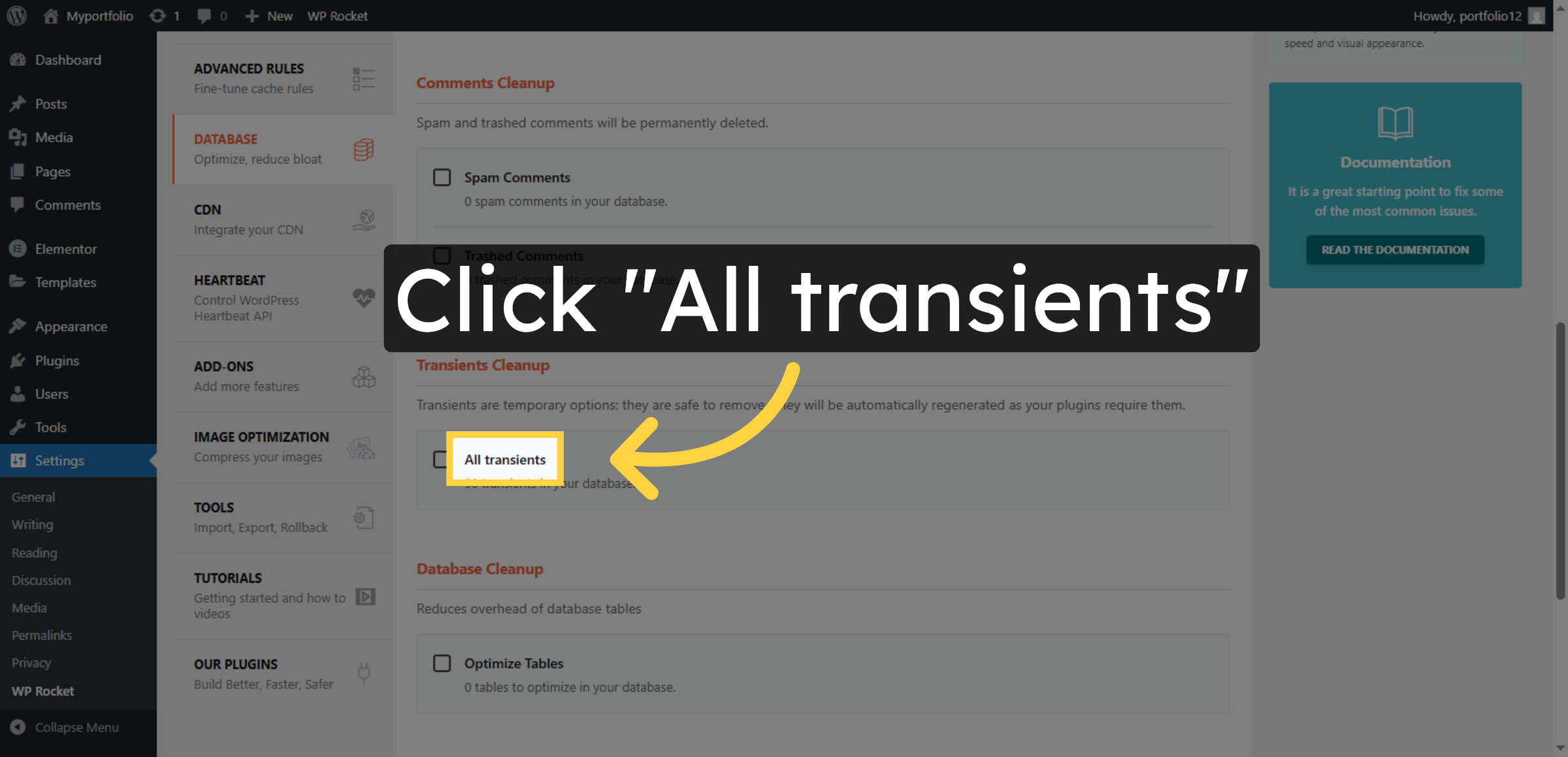 Manage All Transients