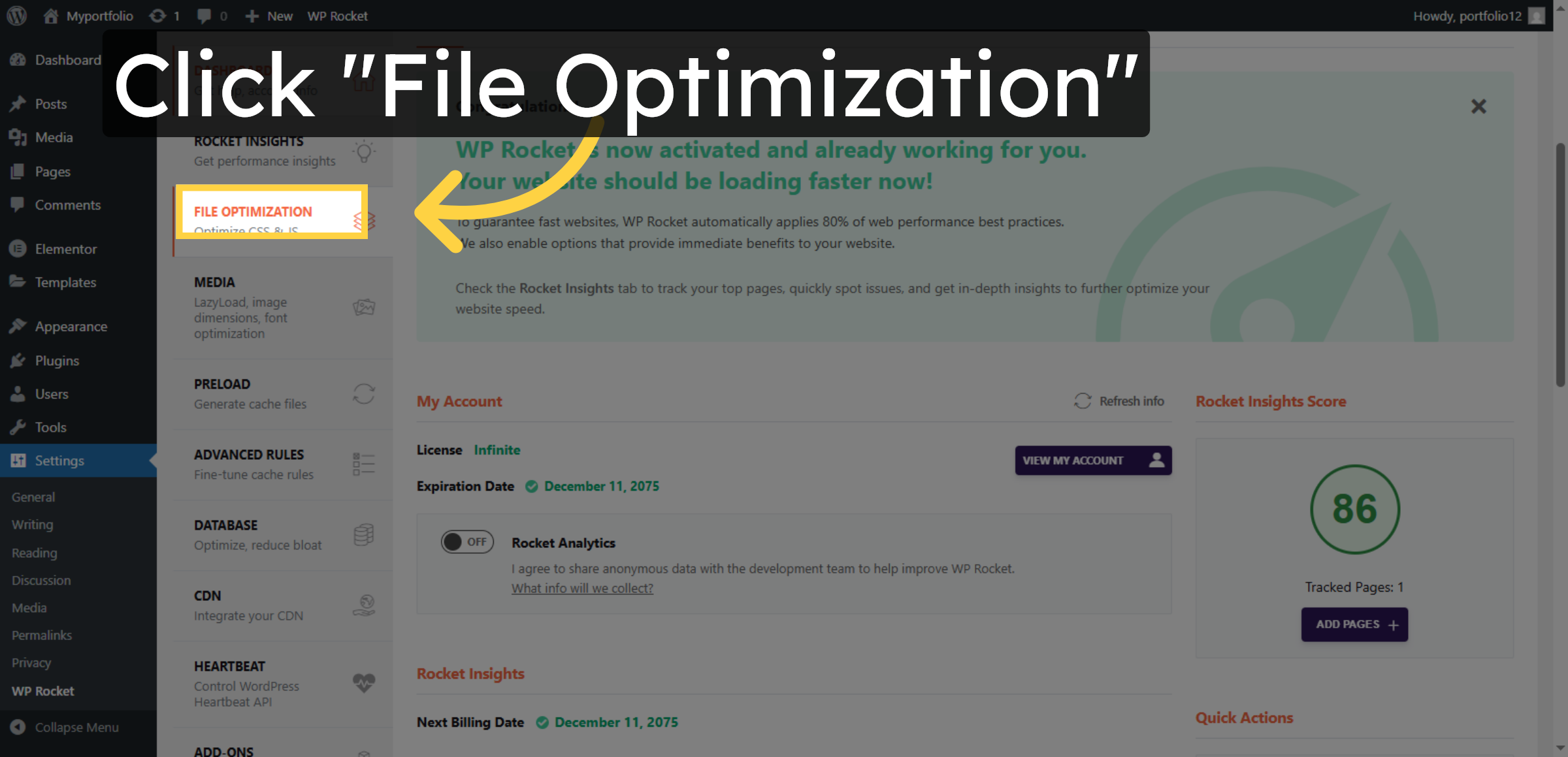 Access File Optimization