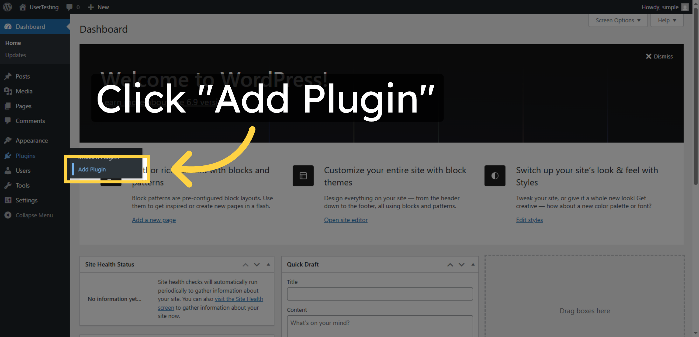 Open Plugin Installation