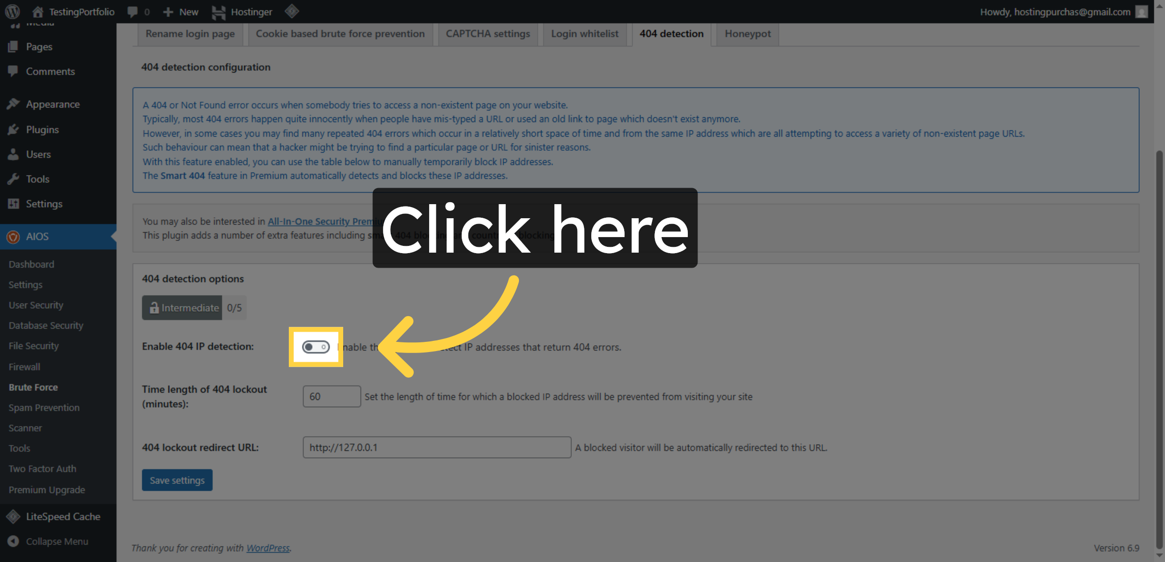 Enable 404 Detection