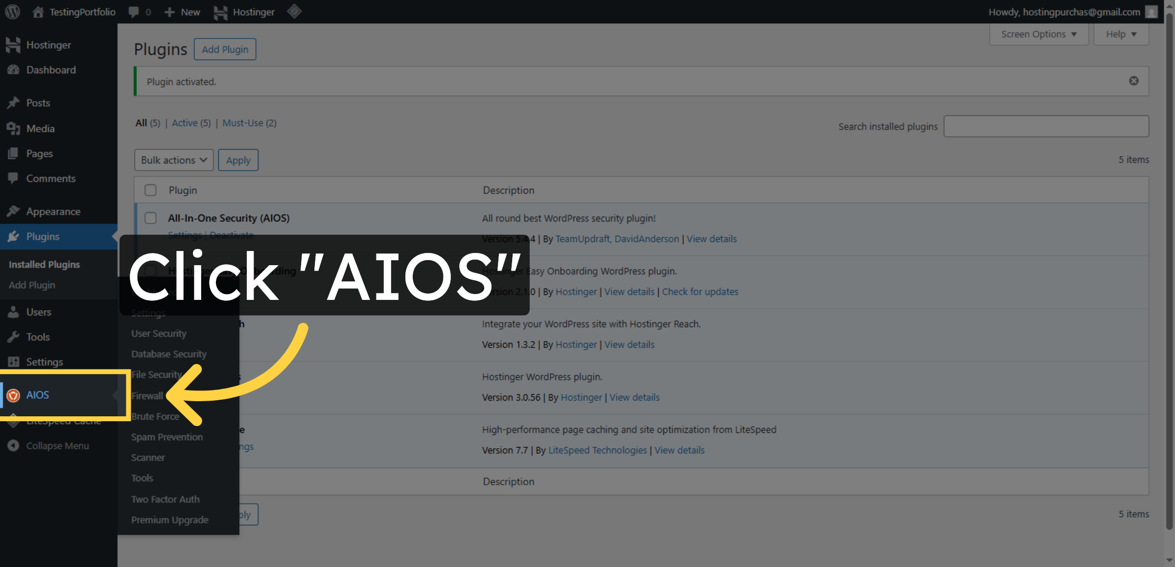 Open AIOS Plugin Dashboard