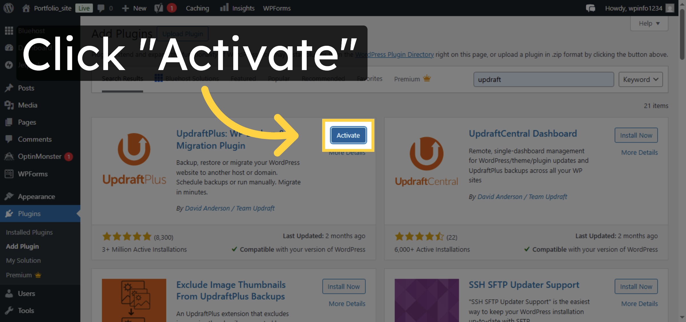 Activate Installed Plugin