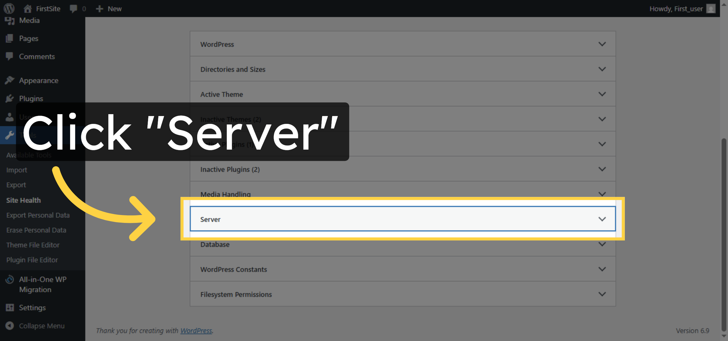 View Server Information