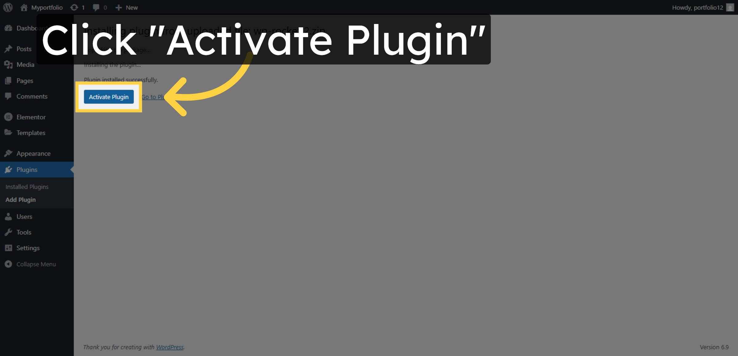 Activate Plugin