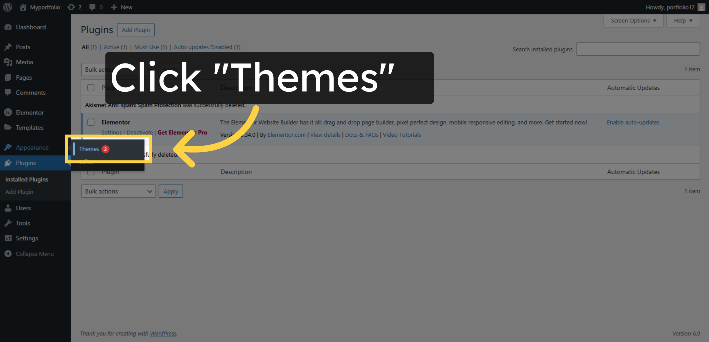 Return To Themes Section