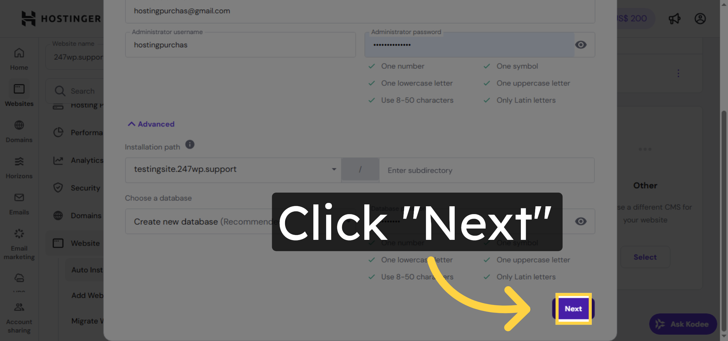 Proceed To Next Step