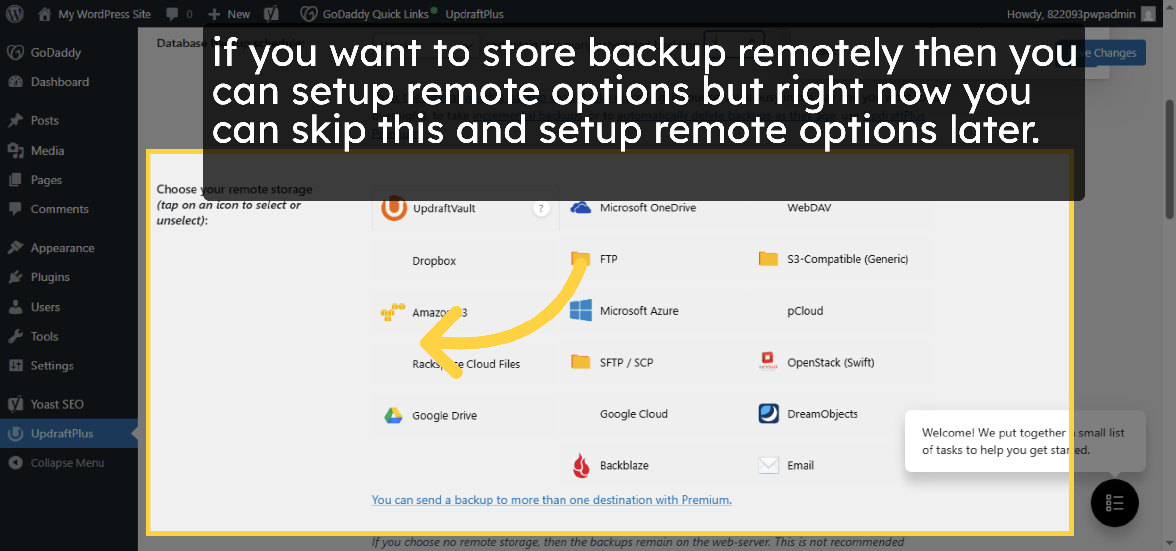Choose Remote Storage
