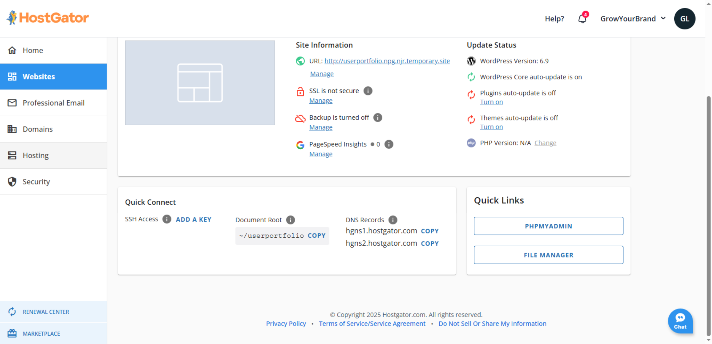 Navigate to HostGator Website