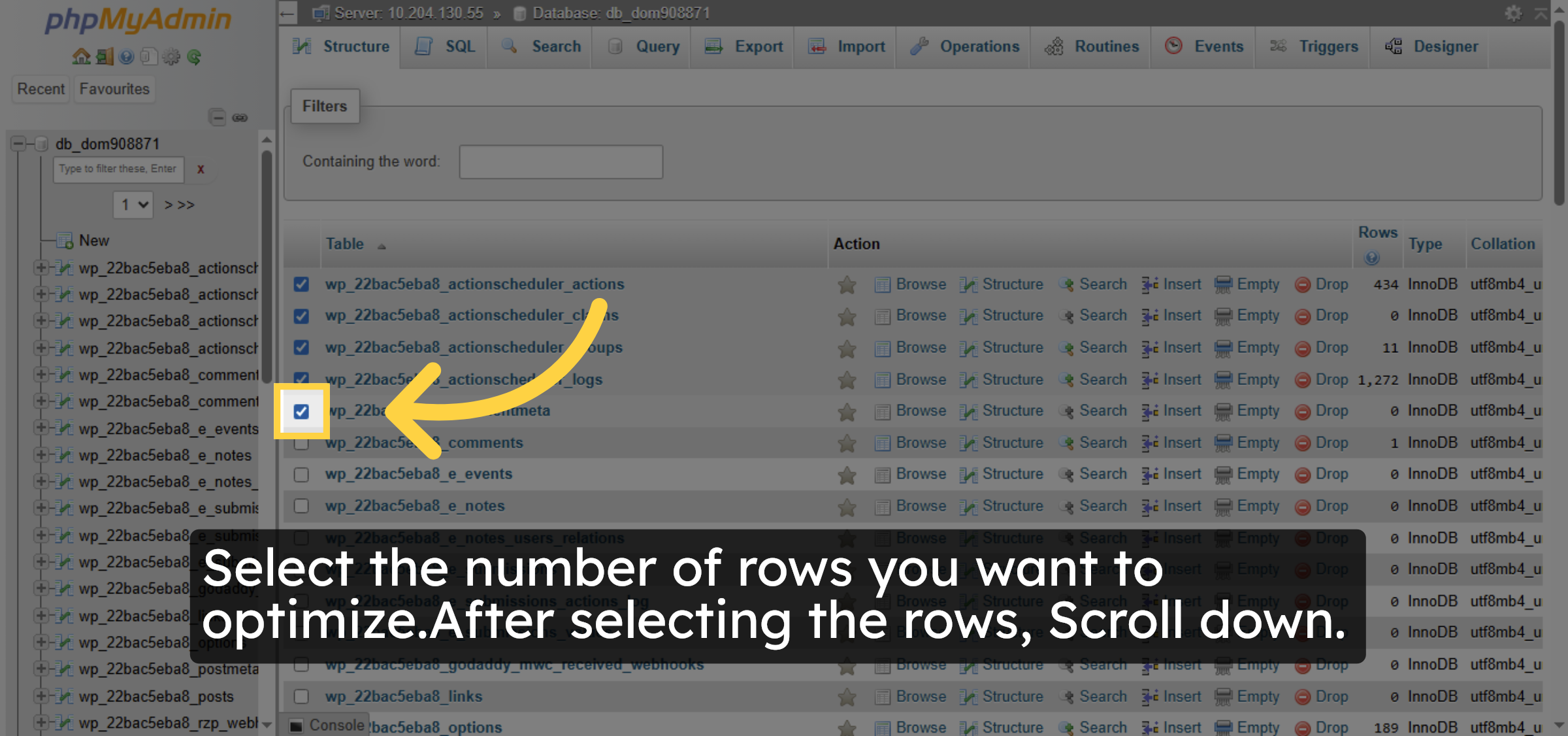 Select Commentmeta Table