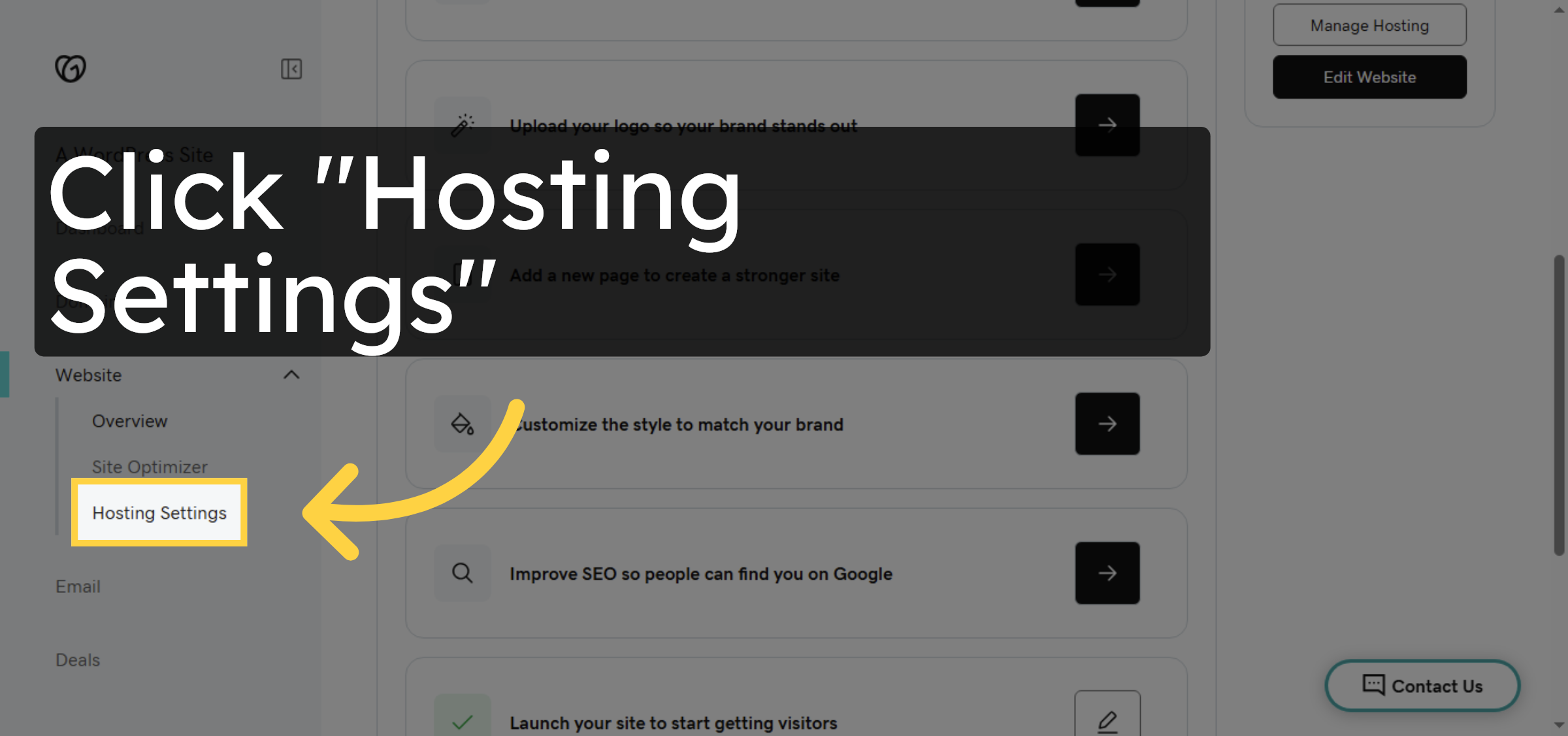 Open Hosting Settings
