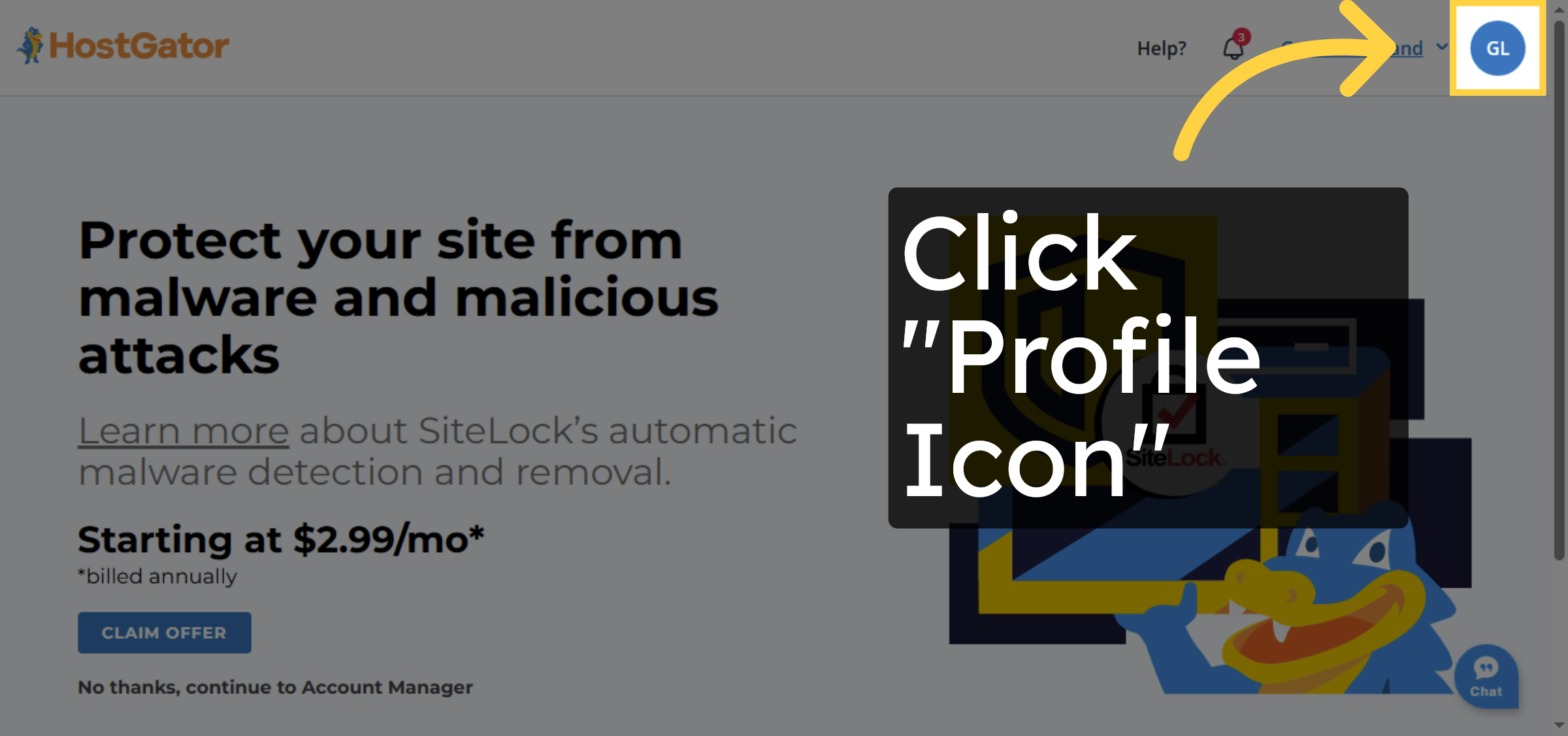 Select Your Profile Icon Option