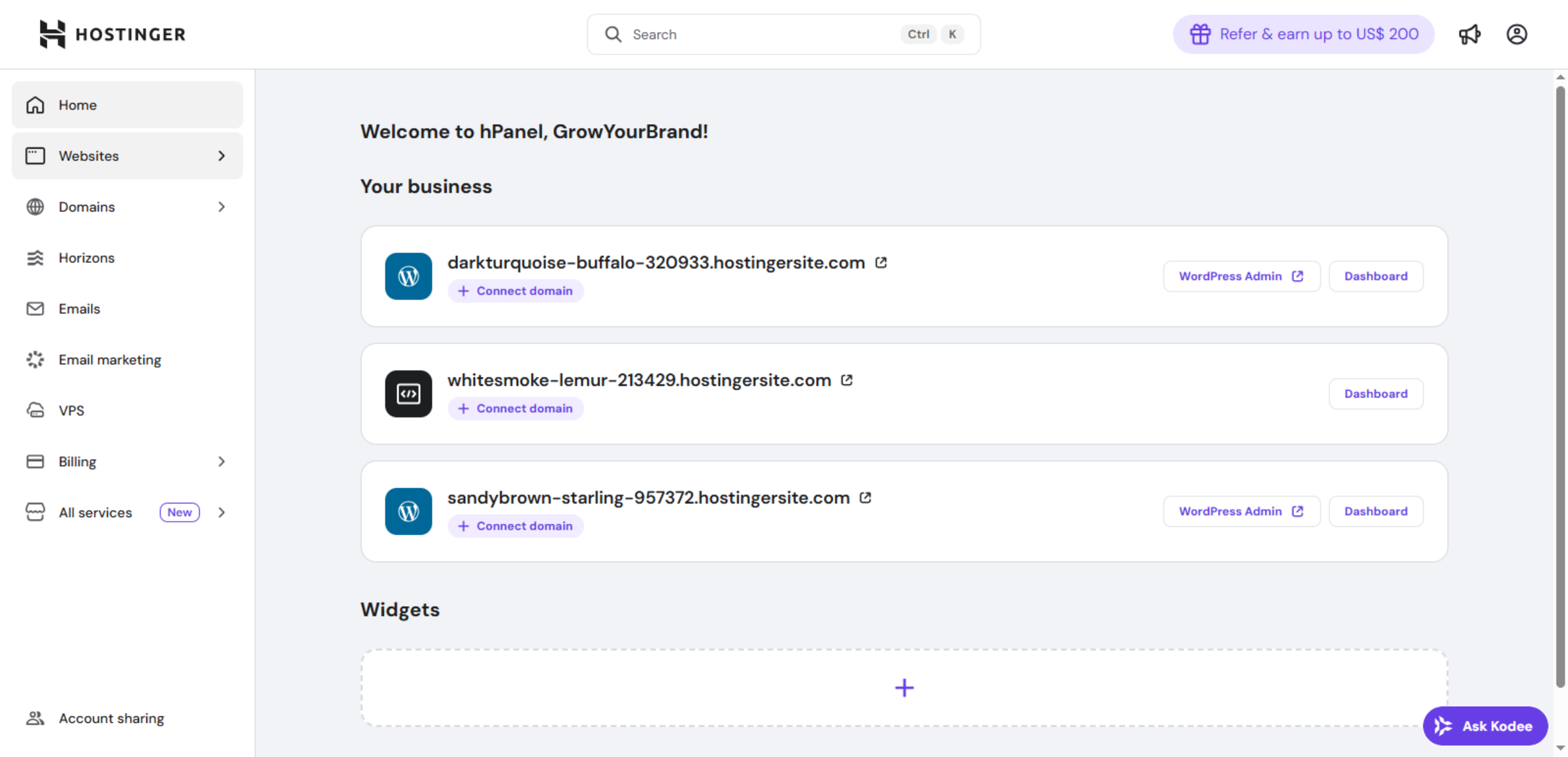 Access Hostinger Panel
