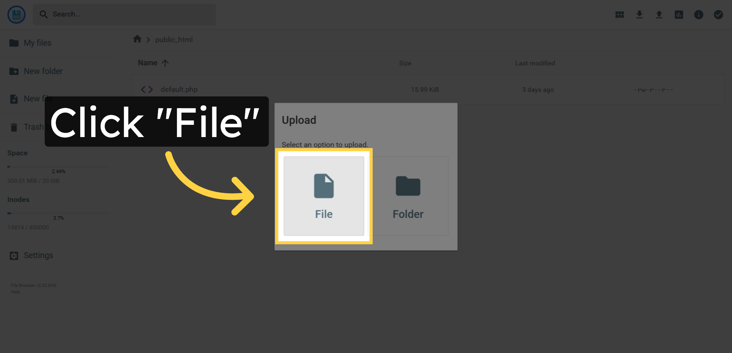 Select File Menu