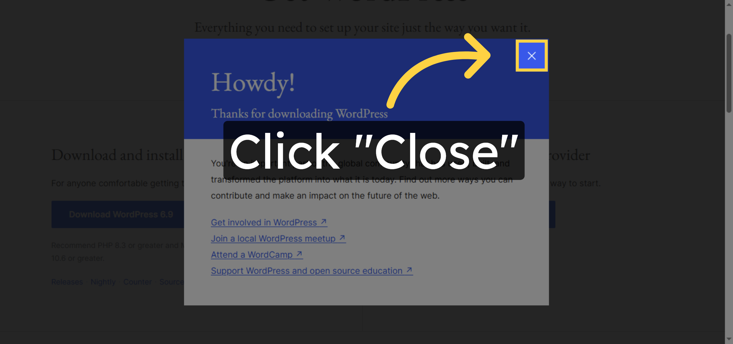 Close Download Popup