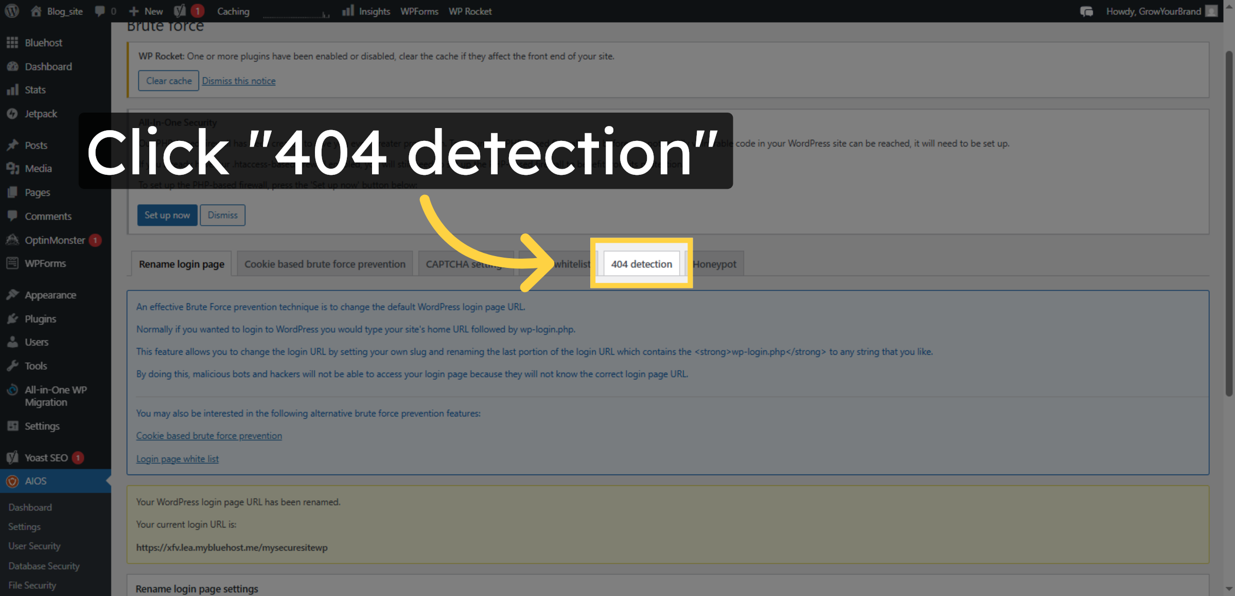 Open 404 Detection Settings