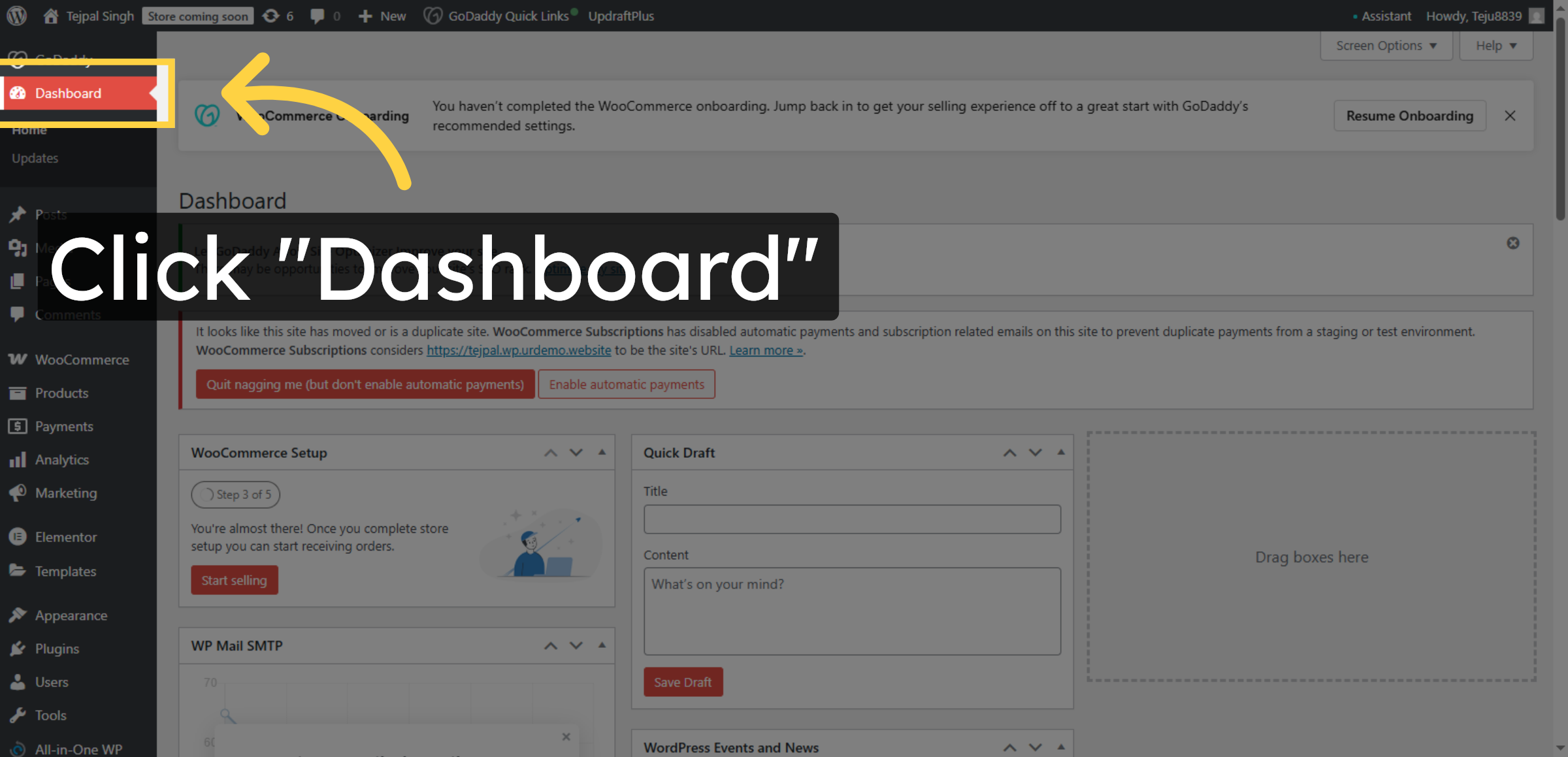 Return To Dashboard