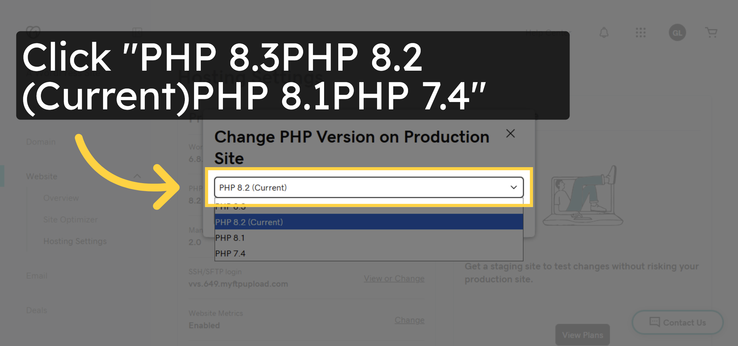 Select PHP Version