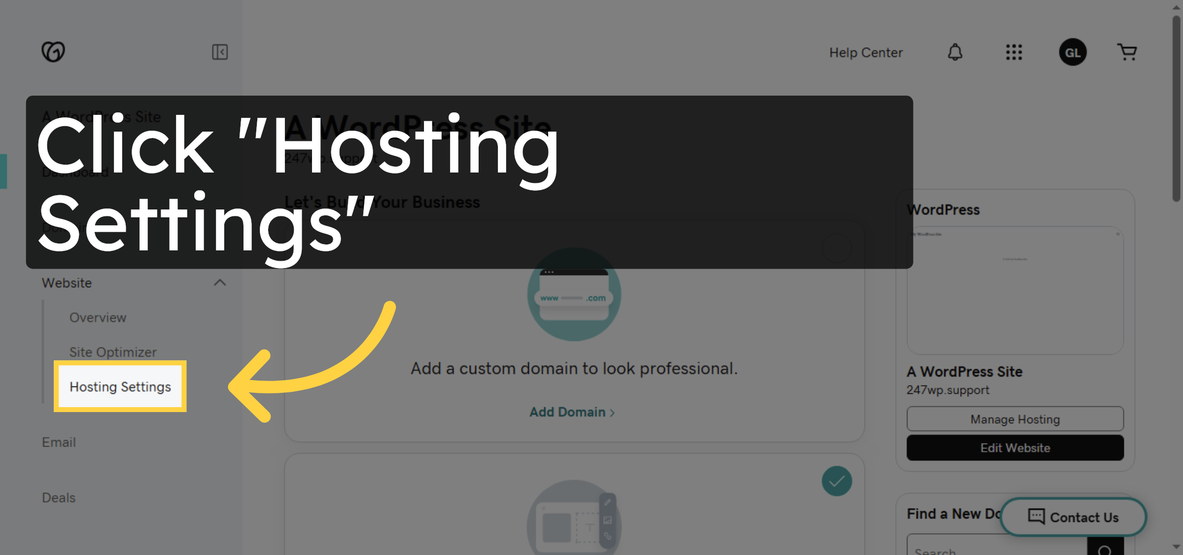 Access Hosting Settings