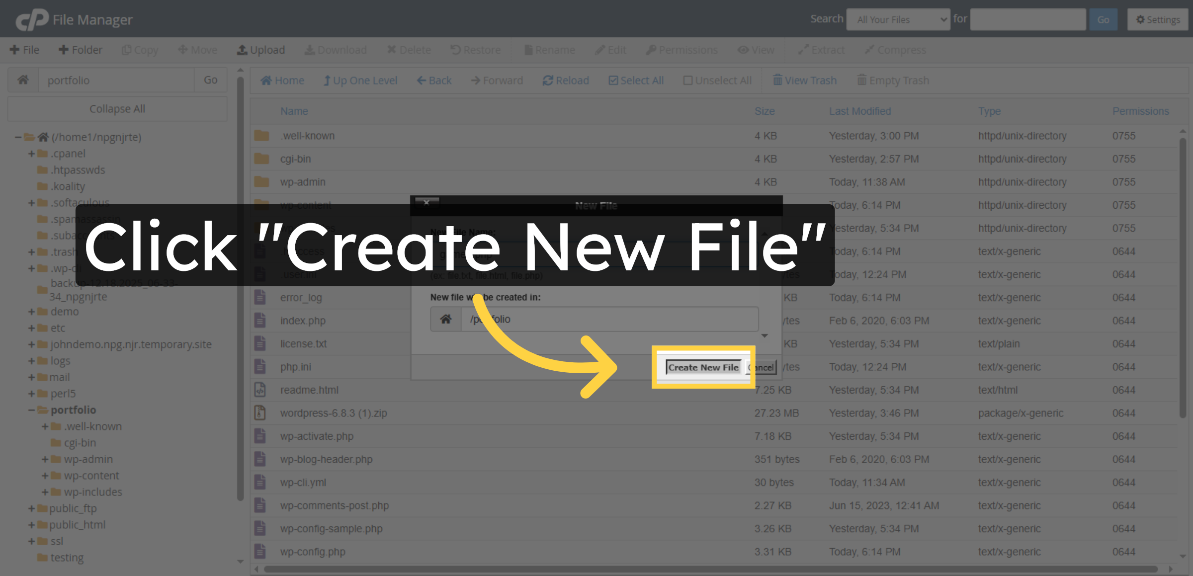 Create New File