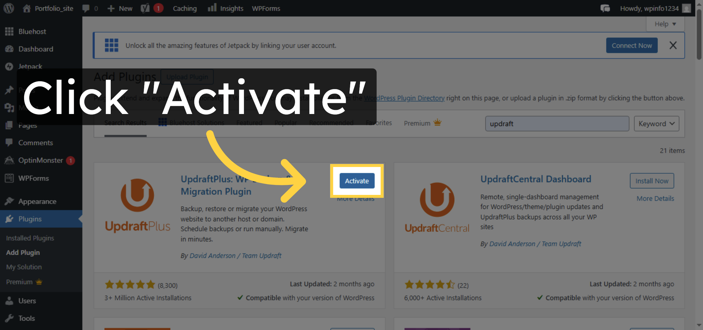 Activate Installed Plugin