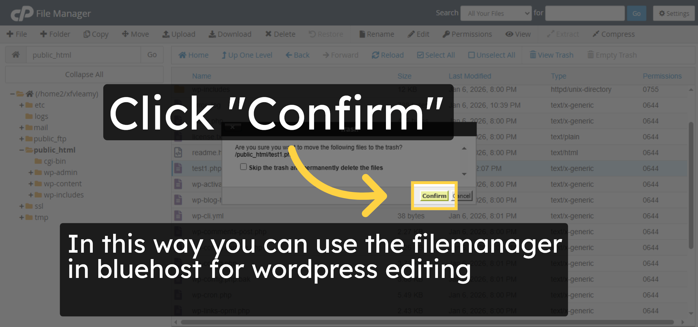 Confirm File Deletion