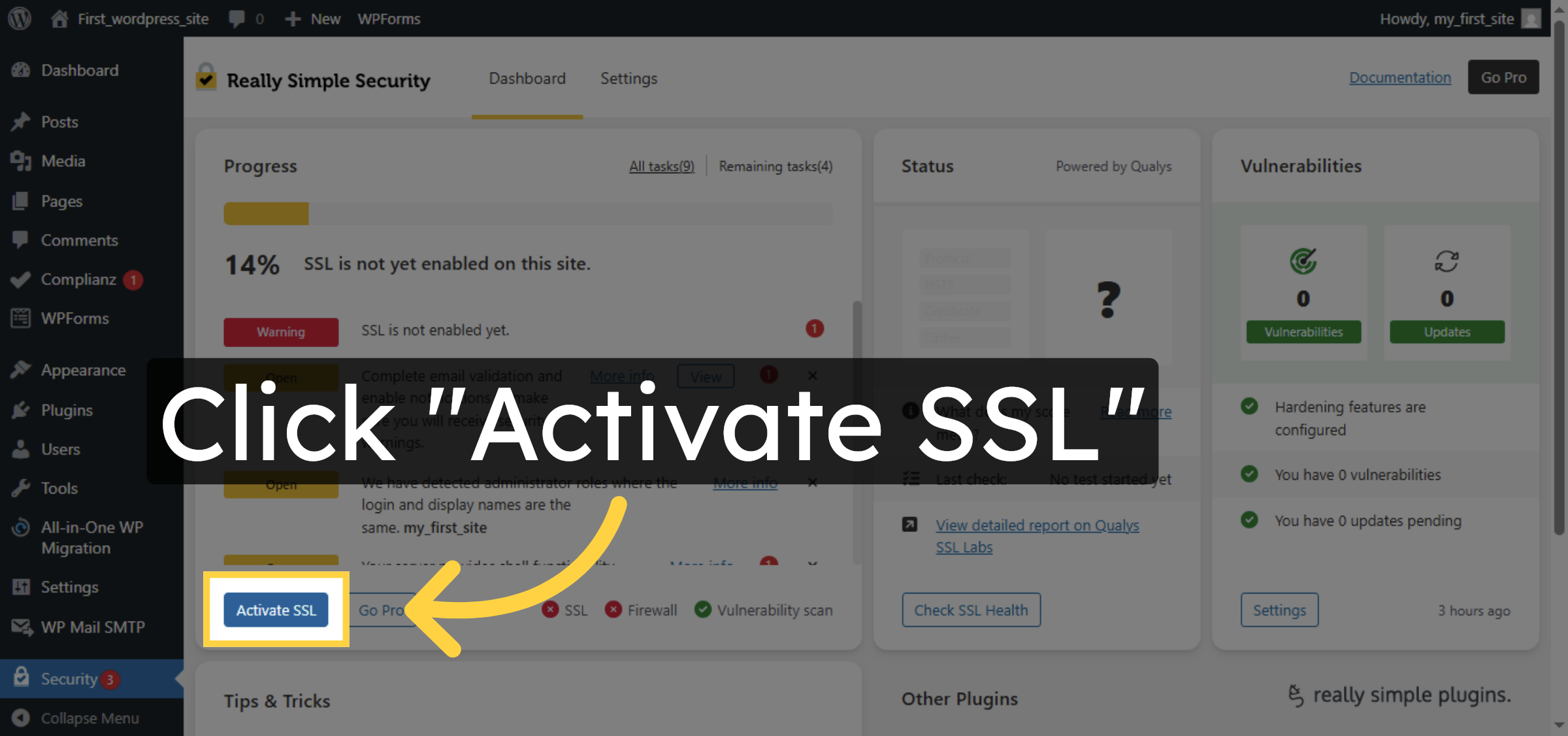 Start SSL Activation