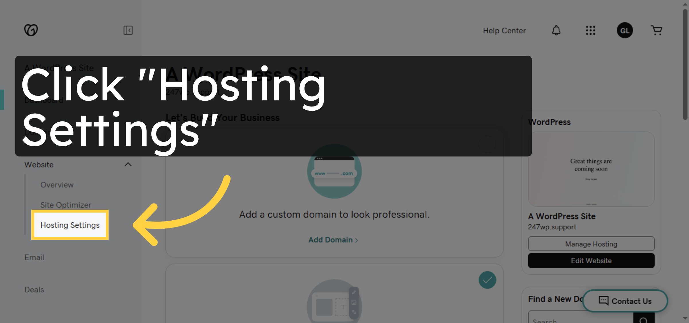 Open Hosting Settings