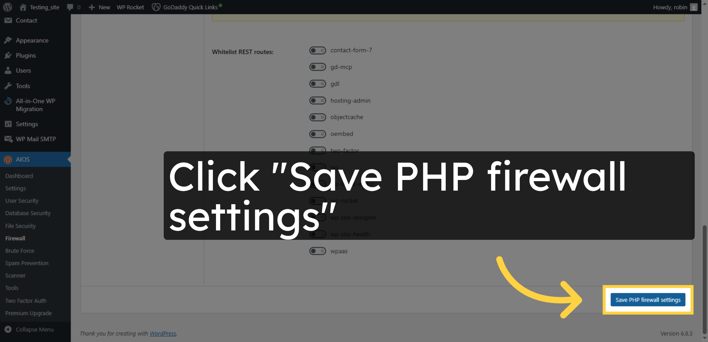 Save WP REST API Settings