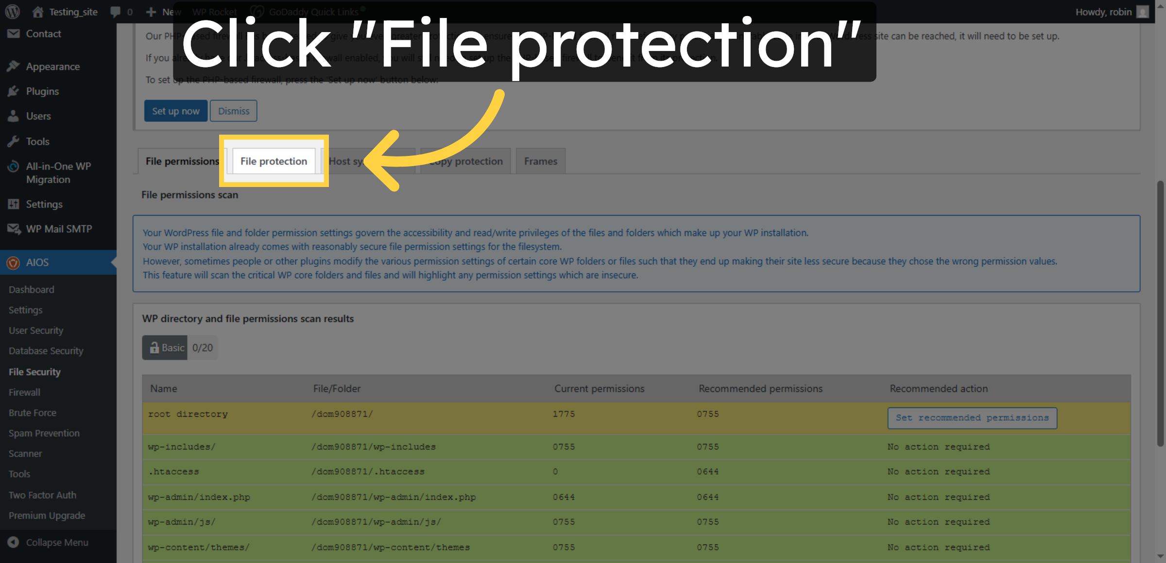Open File Protection