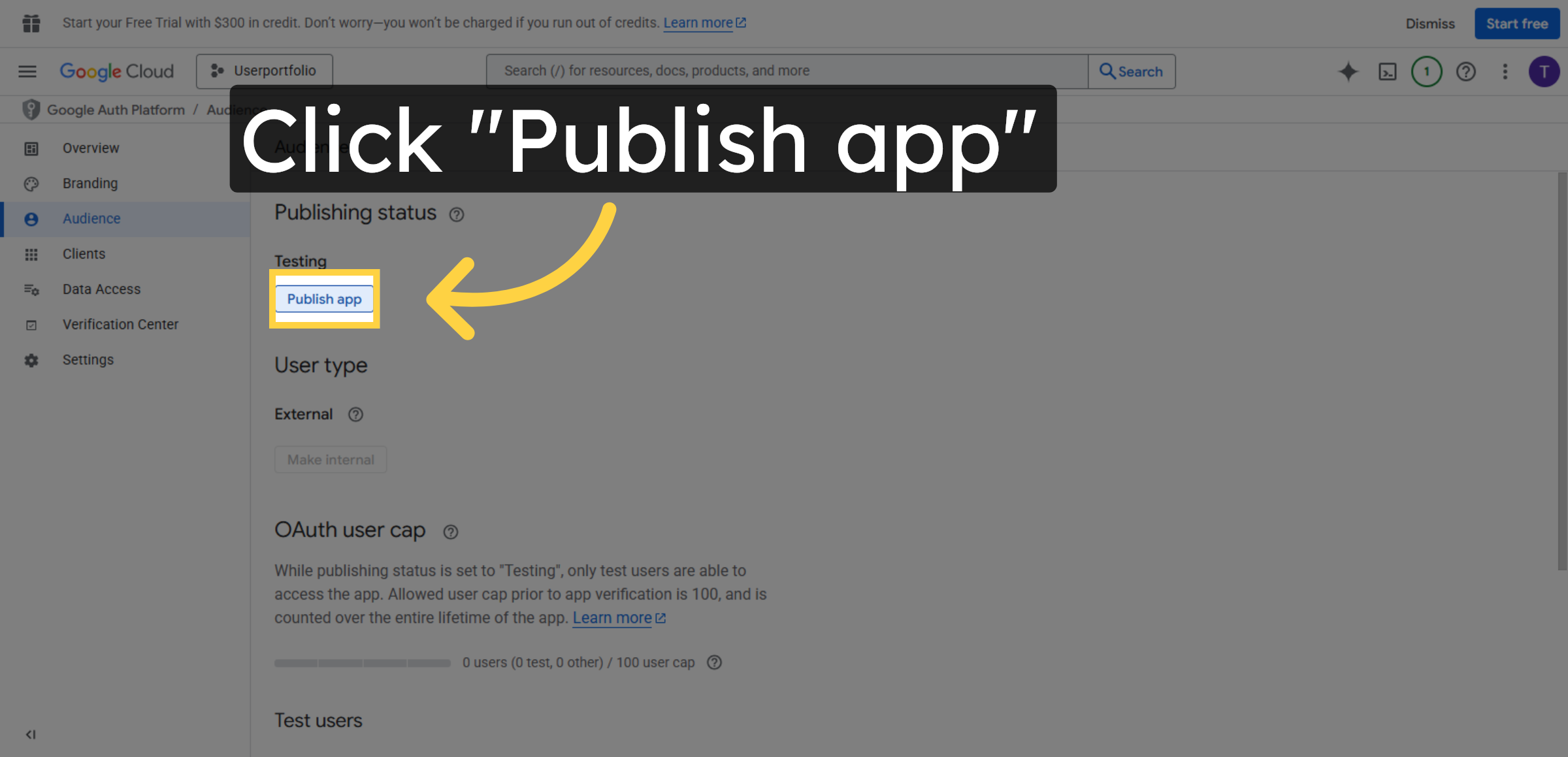 Publish OAuth App