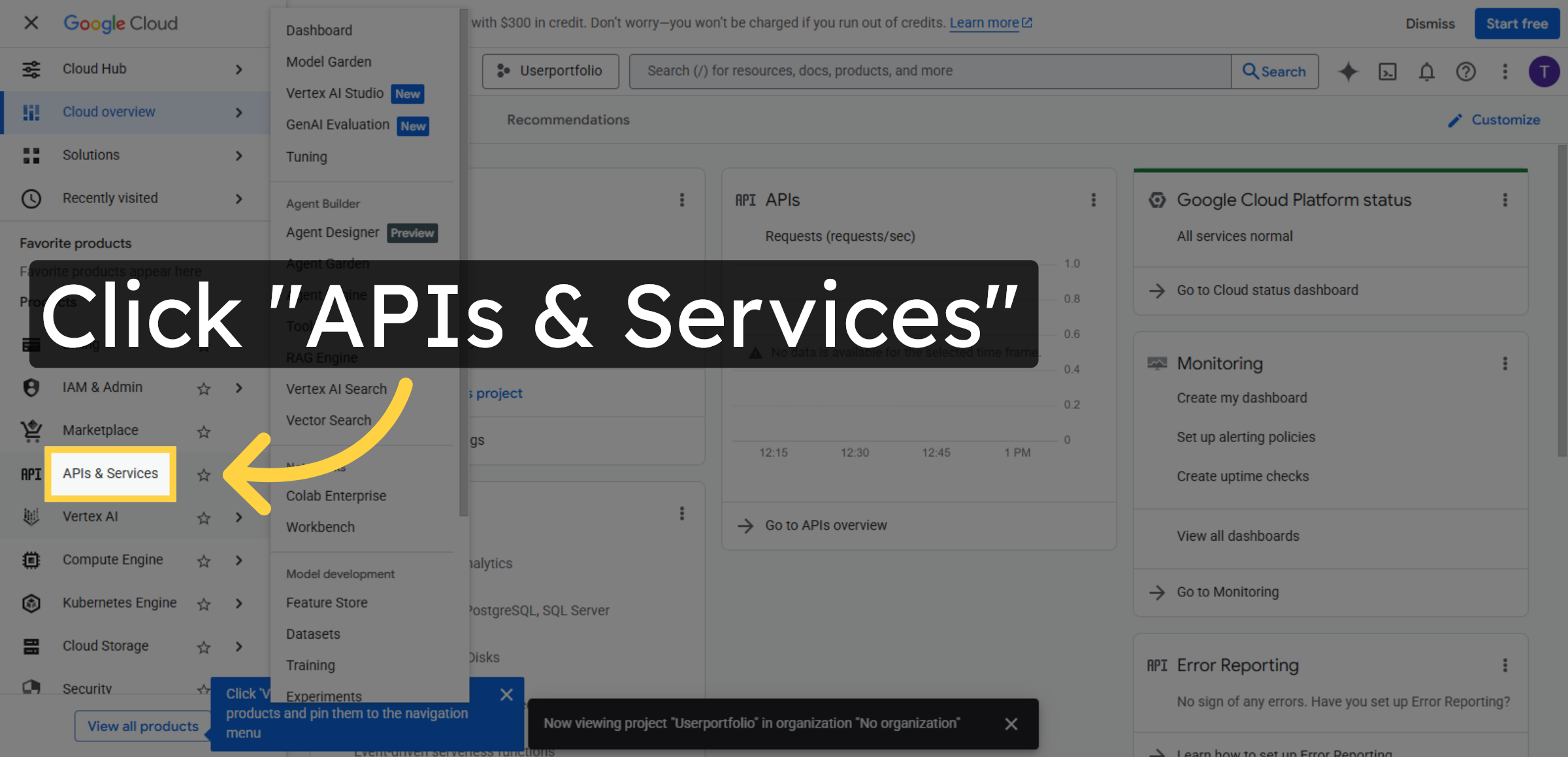 Access APIs & Services