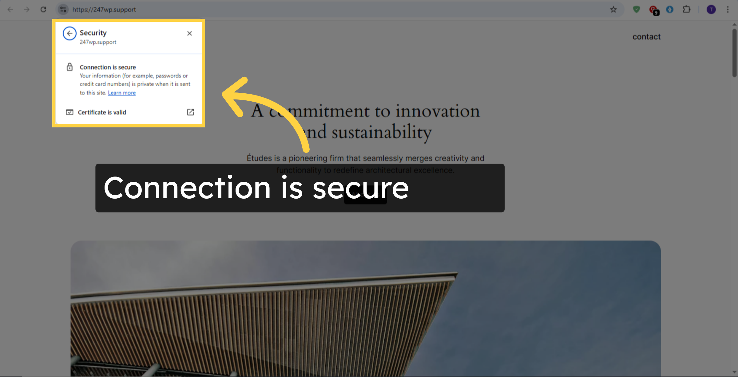 Connection Is Secure