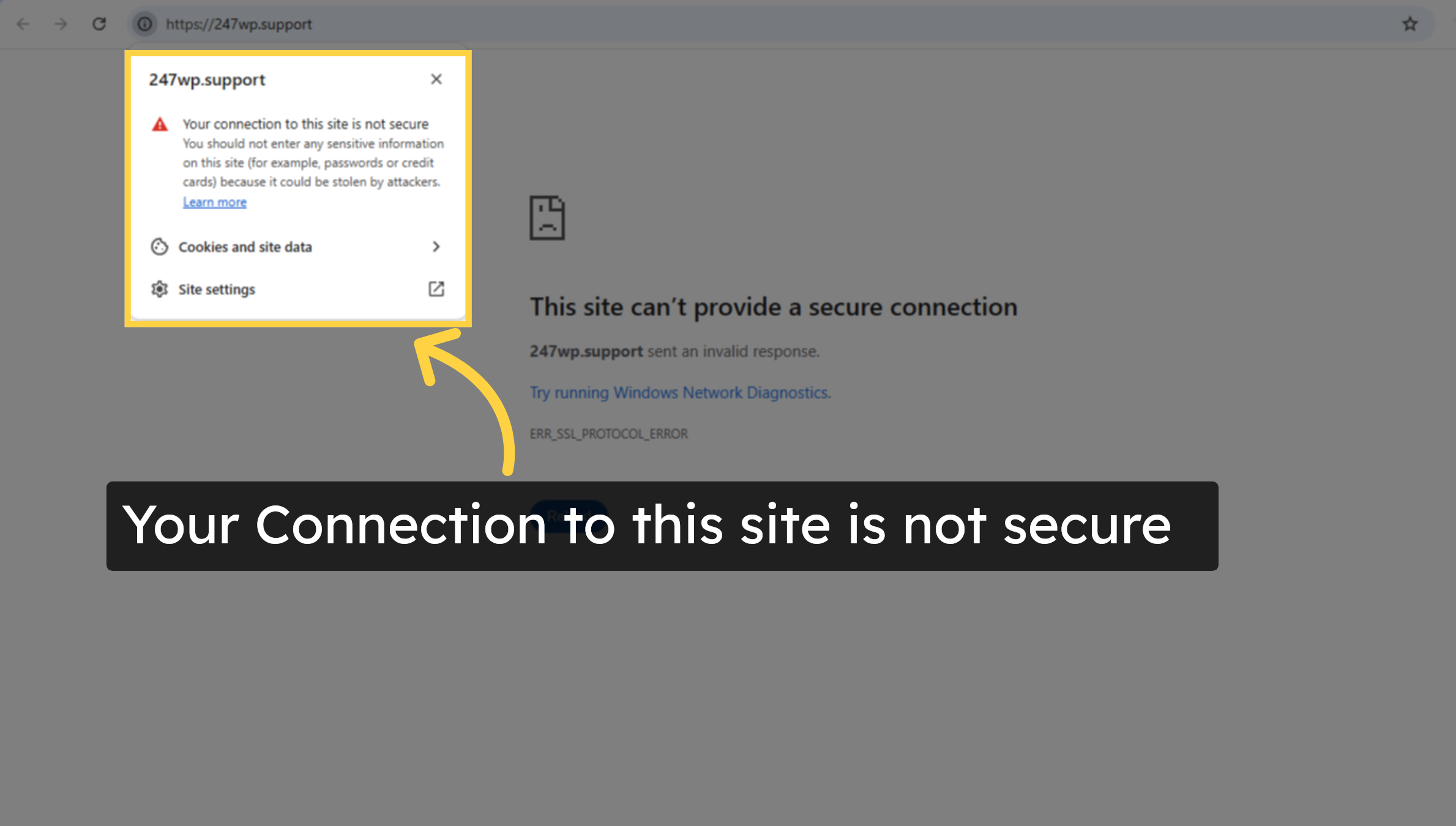 Your Connection Is Not Secure