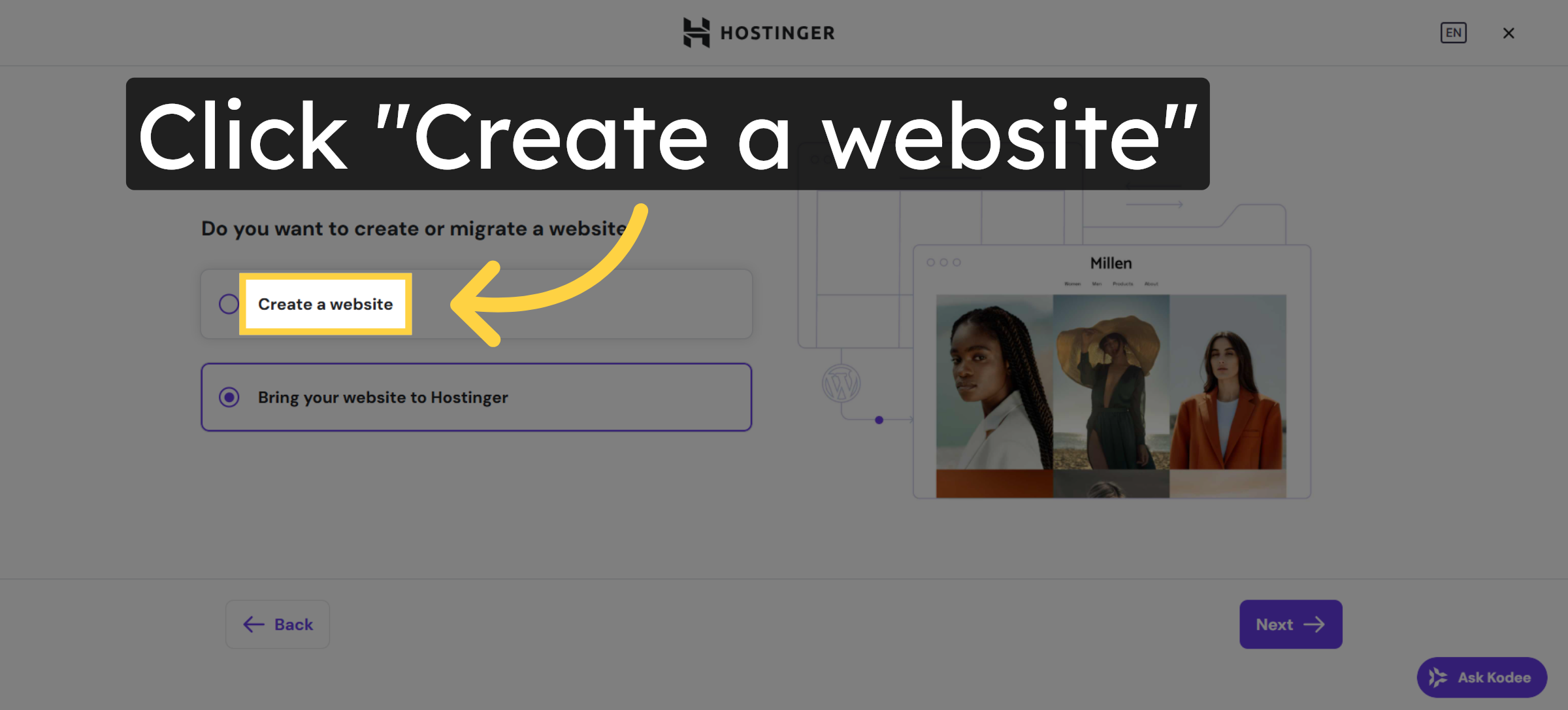 Create New Website