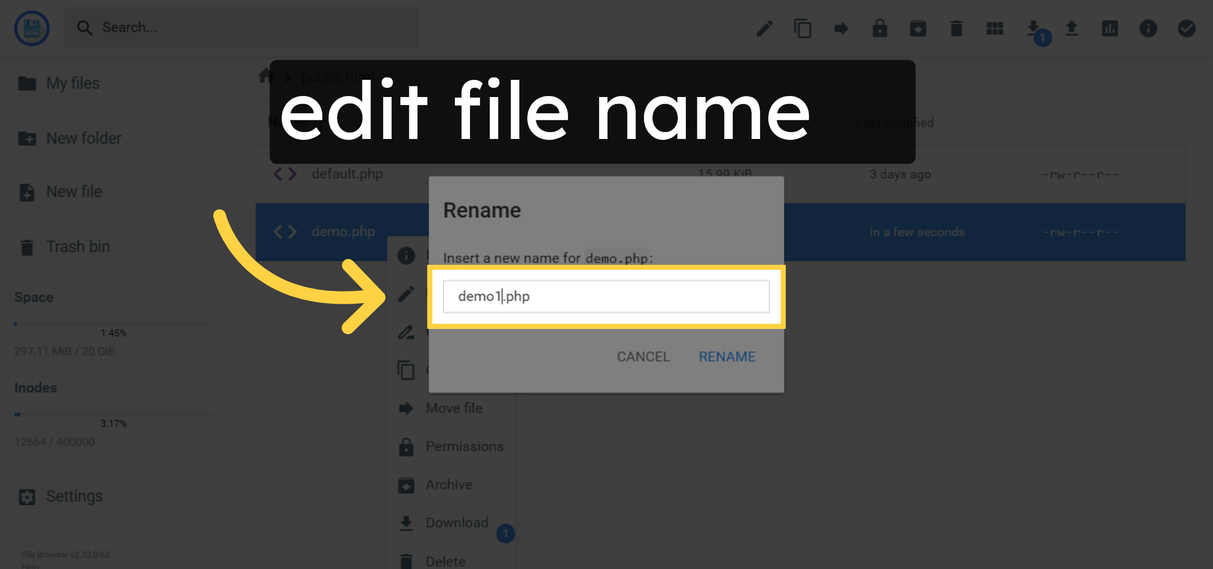 Enter New File Name