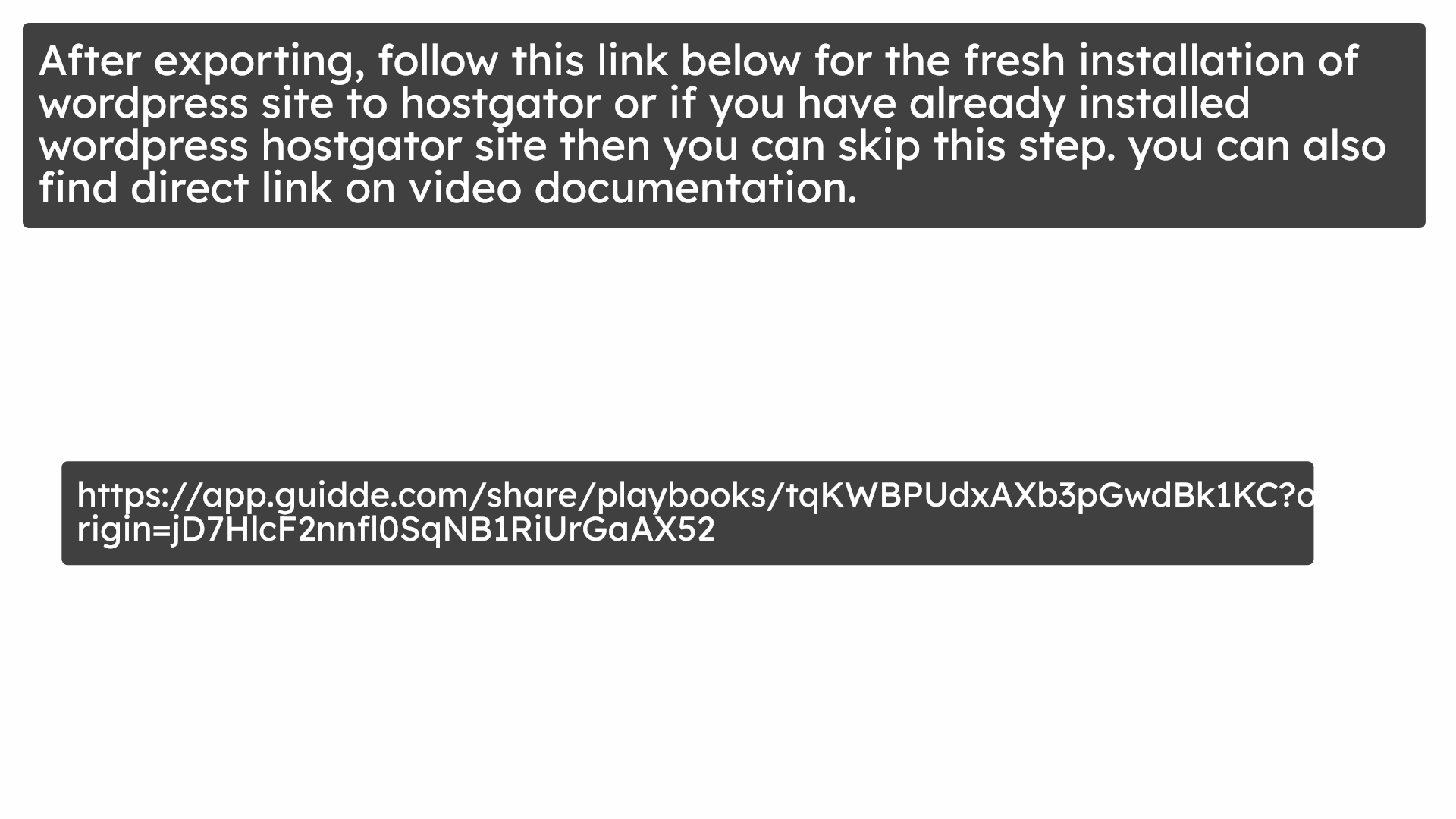 First export your site file.