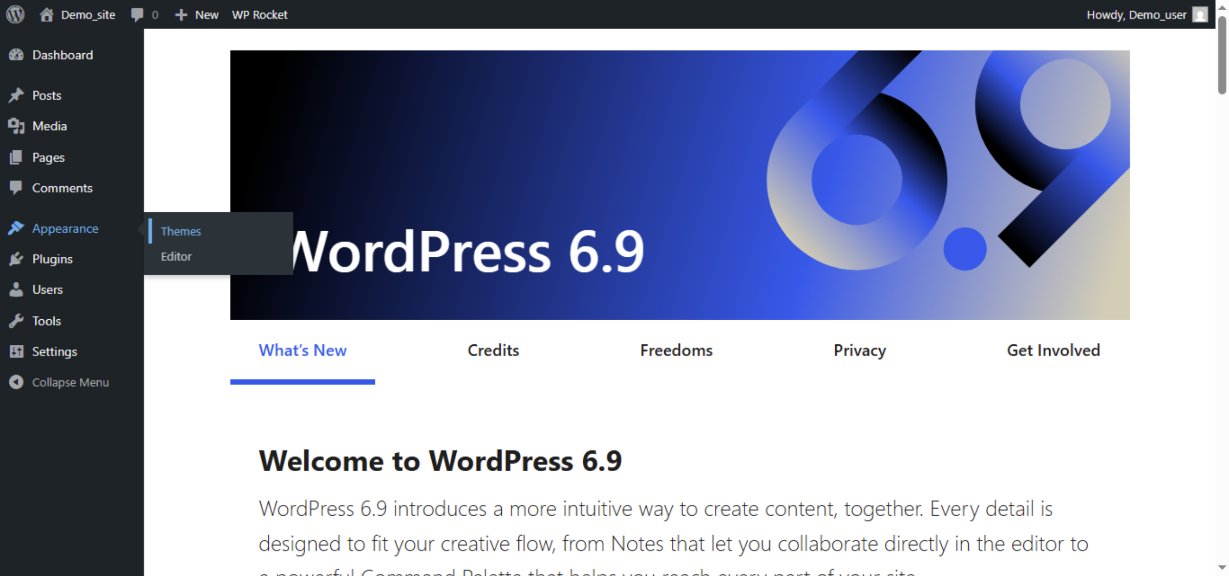 Return to WordPress Site