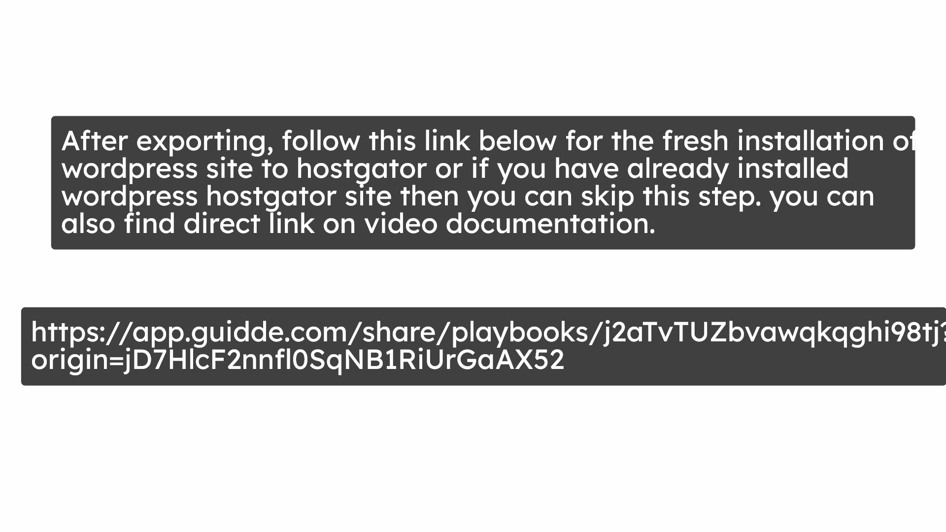 Install fresh wordpress on hostgator