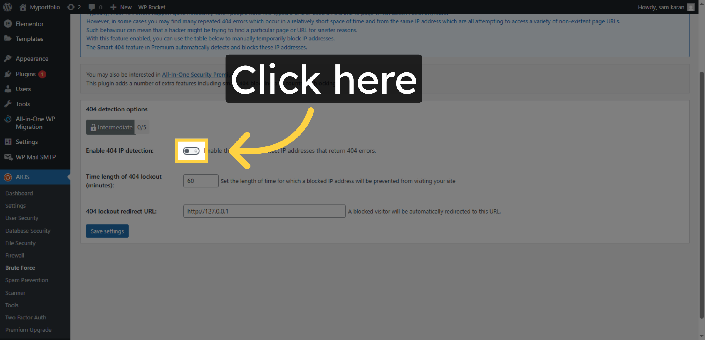 Enable 404 Detection