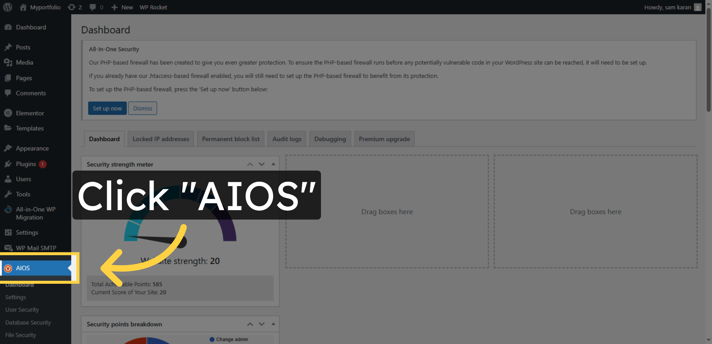 Access AIOS Settings