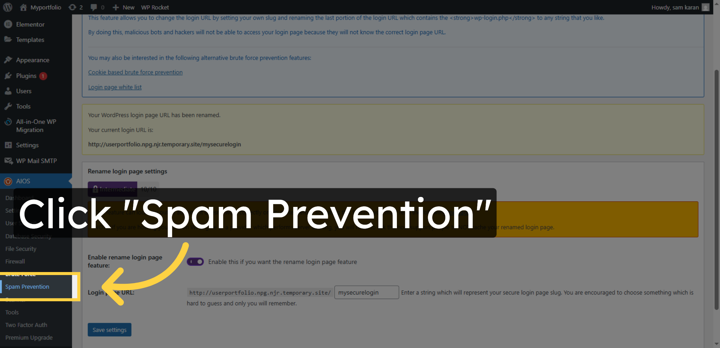 Open Spam Prevention