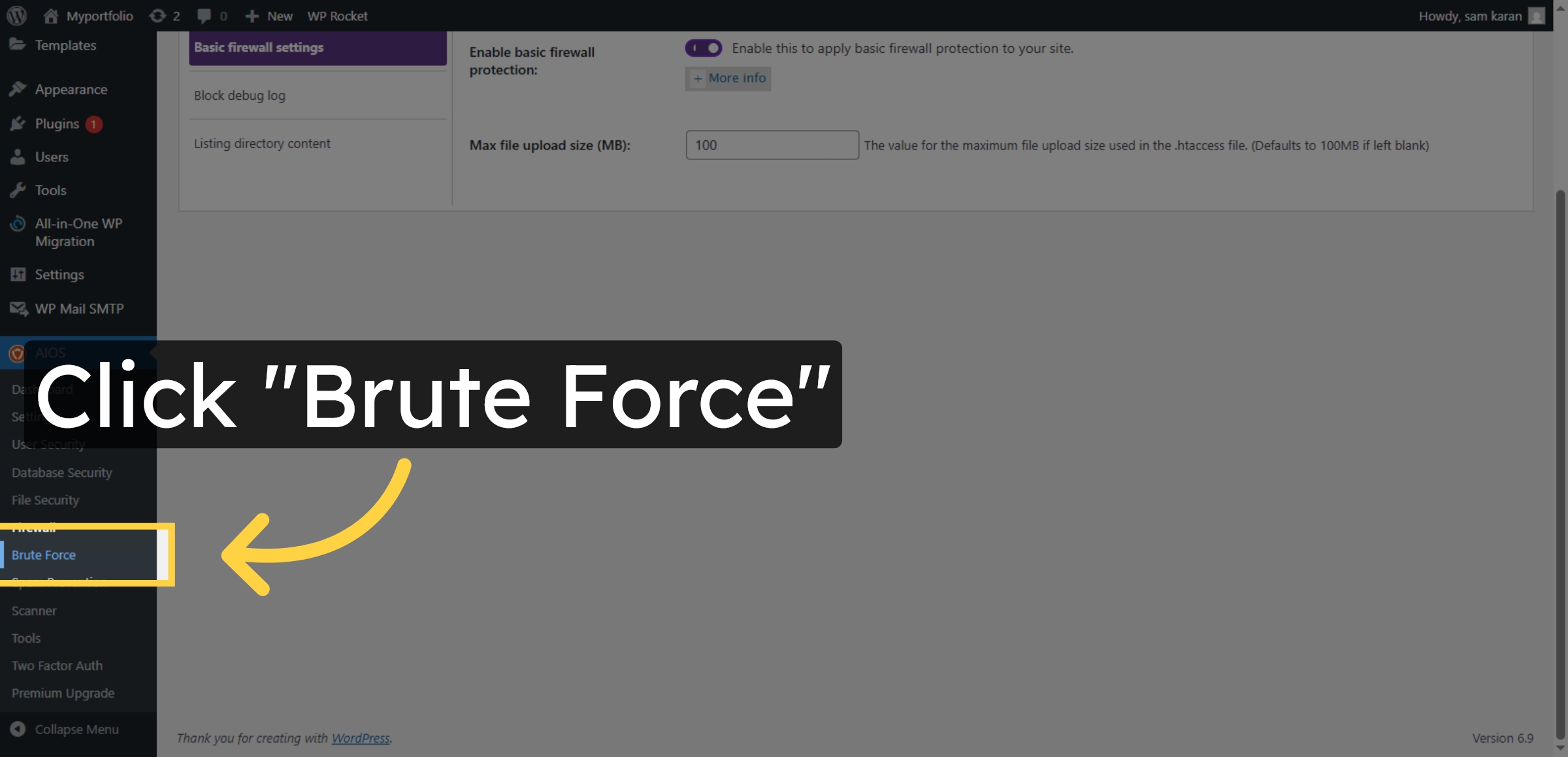 Select Brute Force Protection