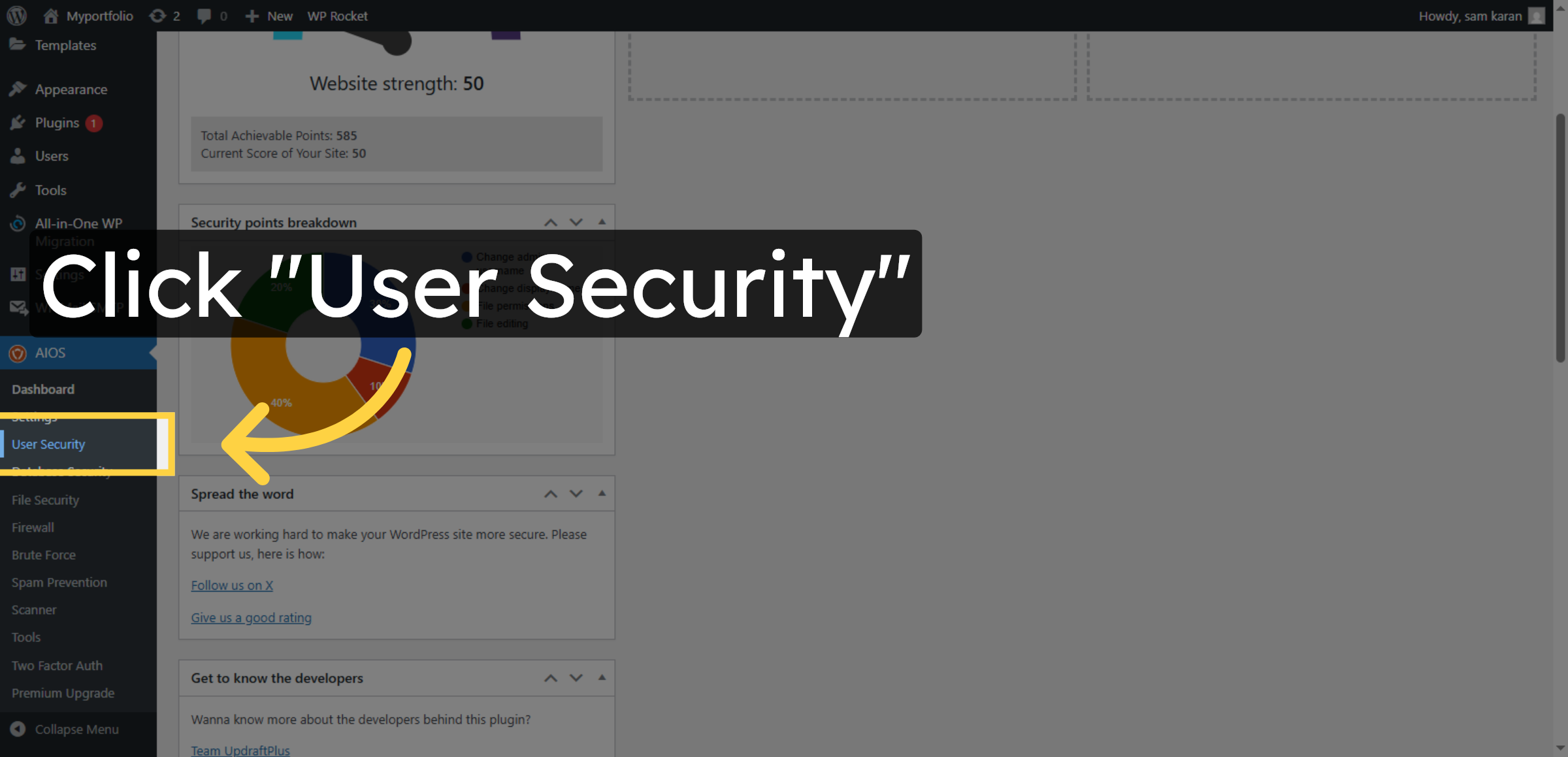 Select User Security