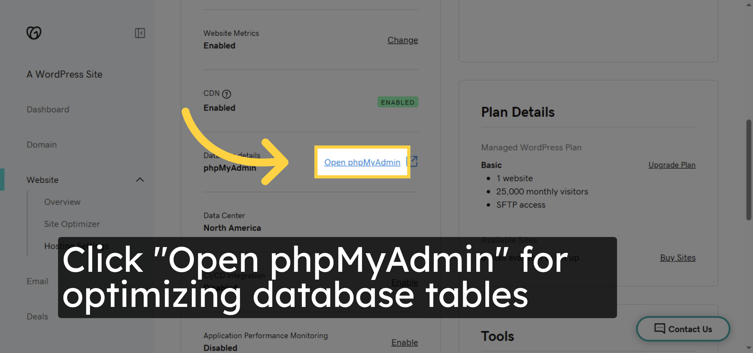 Open phpMyAdmin